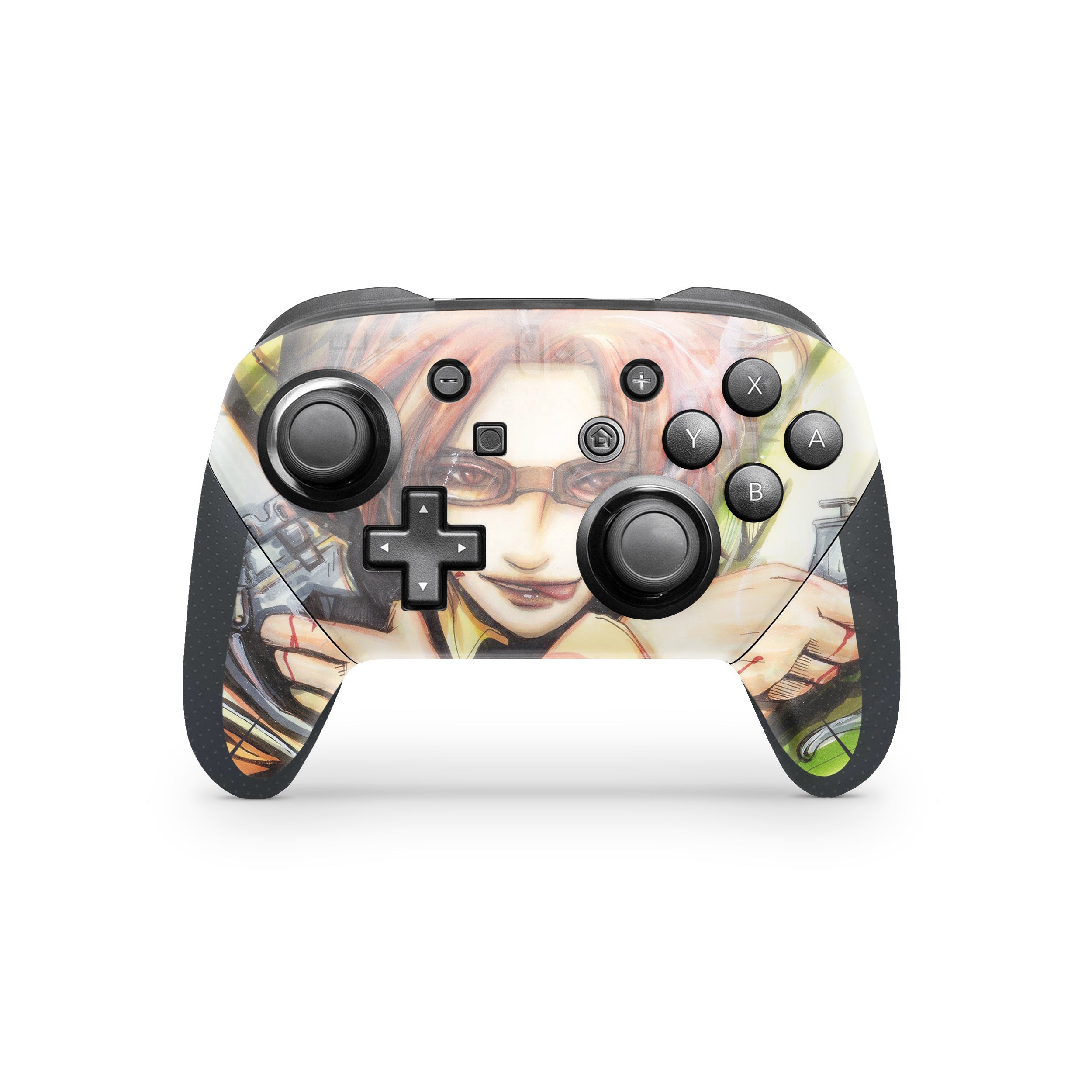 Customize Your Switch Pro Controller with Attack On Titan Hange Zoe Skin!  (Version 1)