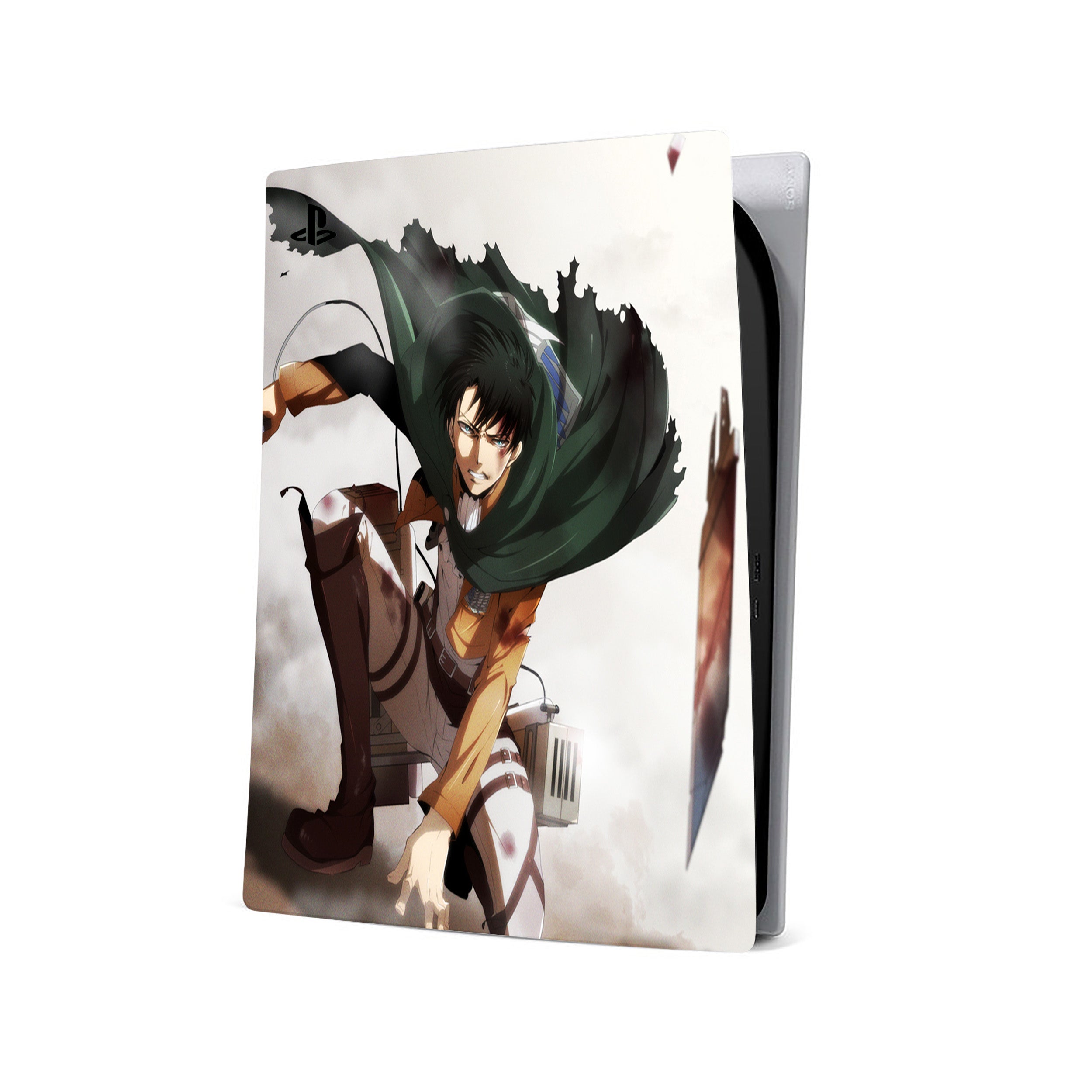 Customize Your PS5 with Attack On Titan Levi Ackerman Skin! (Version 4)