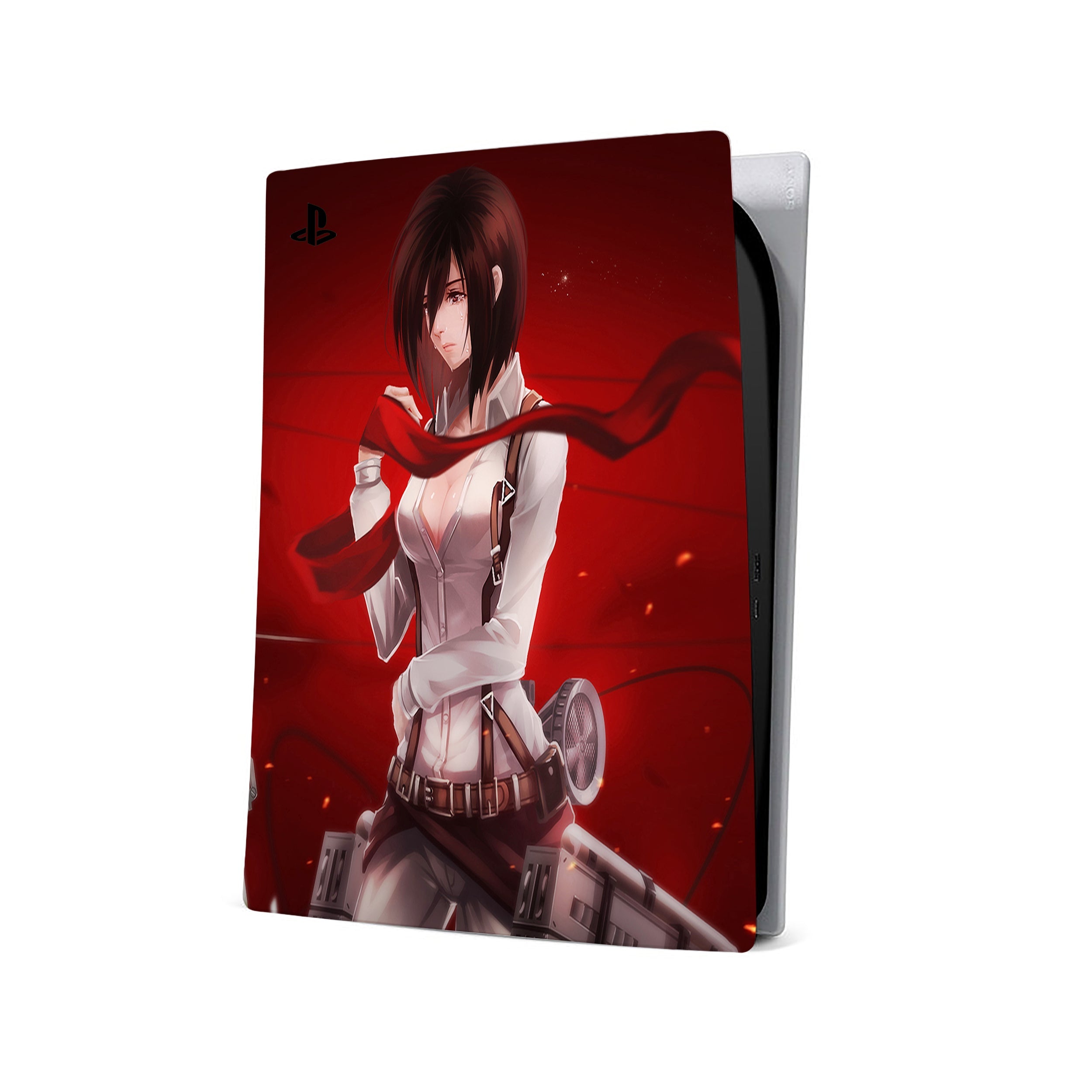 Customize Your PS5 with Attack On Titan Mikasa Ackerman Skin! (Version 2)