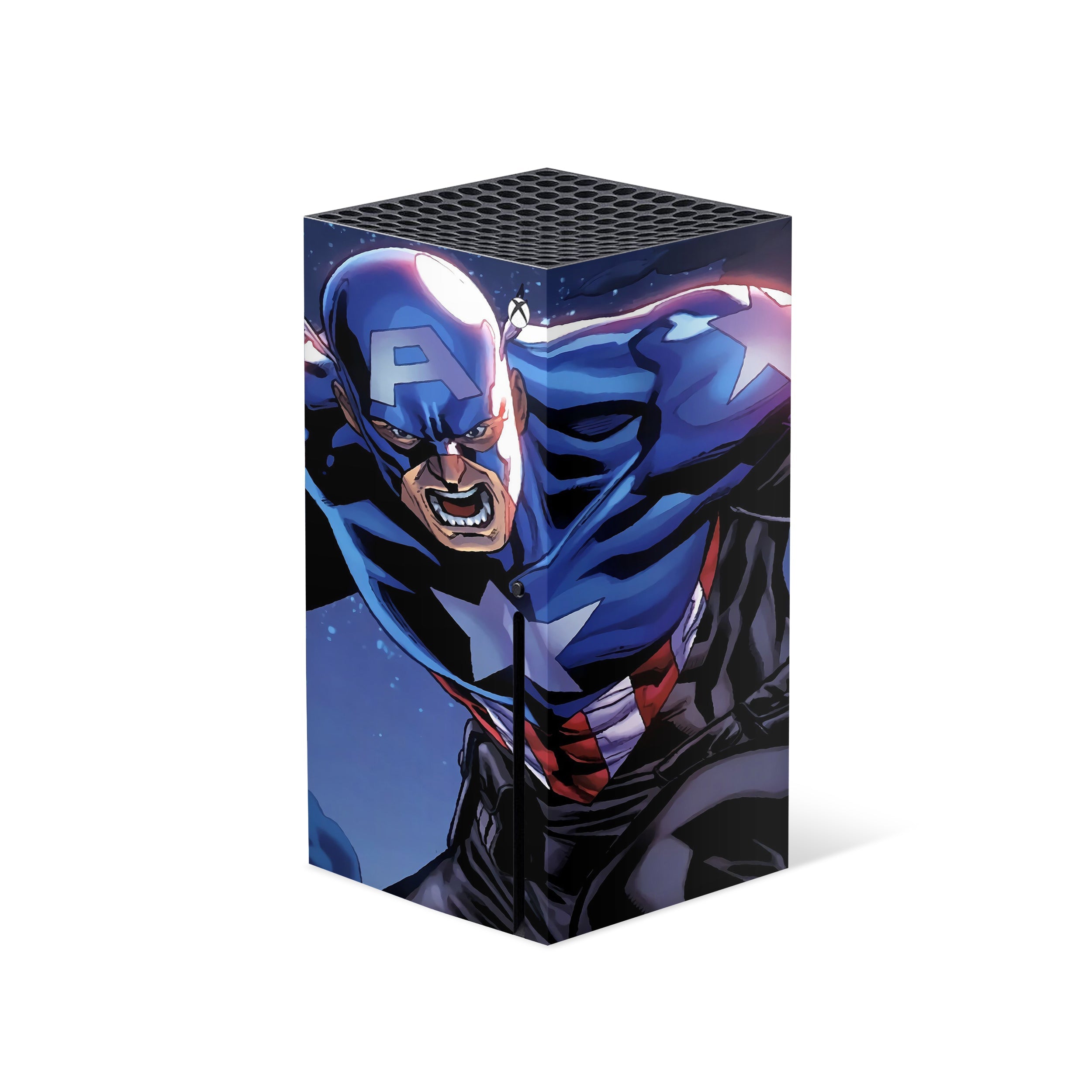 Customize Your Xbox Series X with Marvel Comics Captain America Skin!  (Version 9)