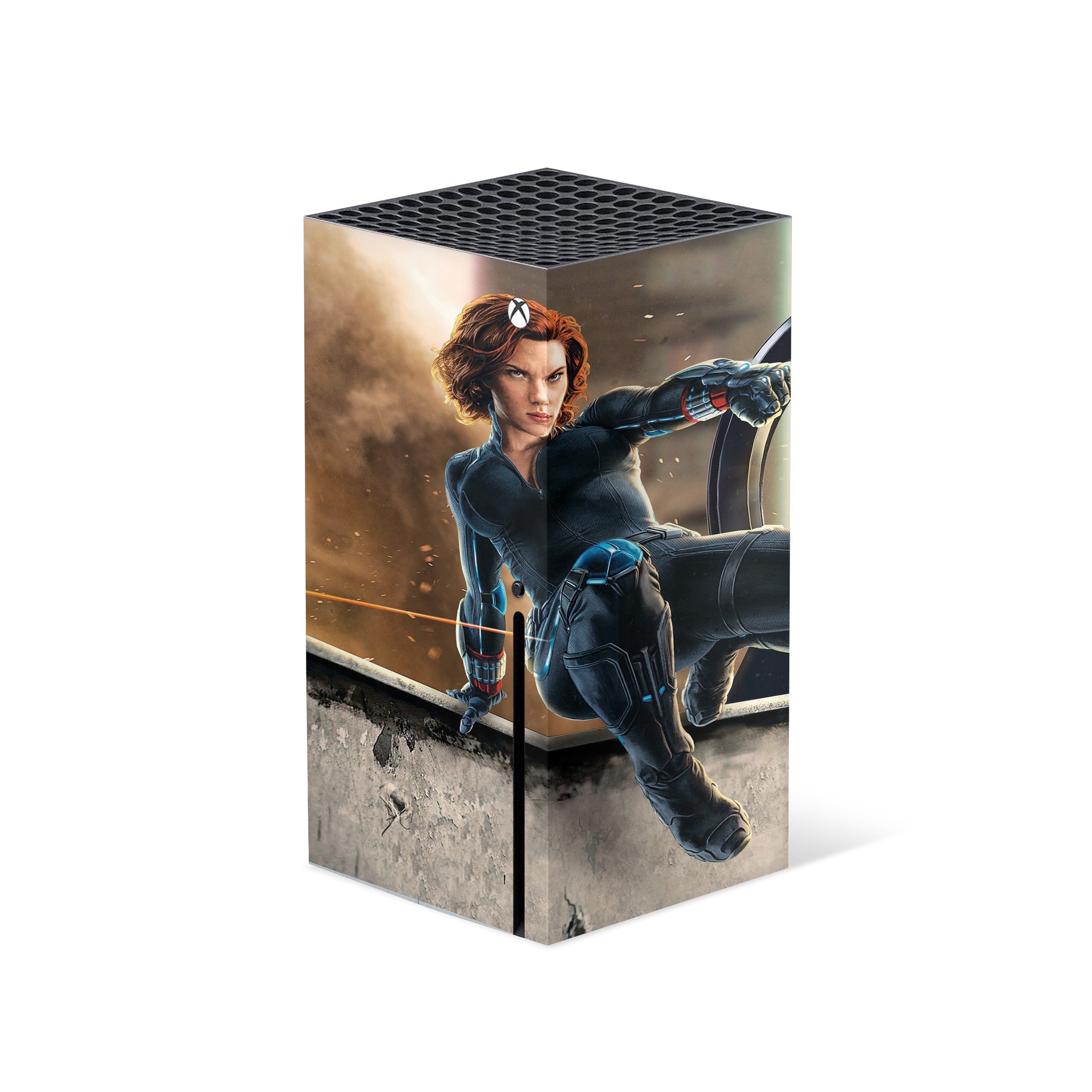 Customize Your Xbox Series X with Marvel Black Widow Skin! (Version 7)