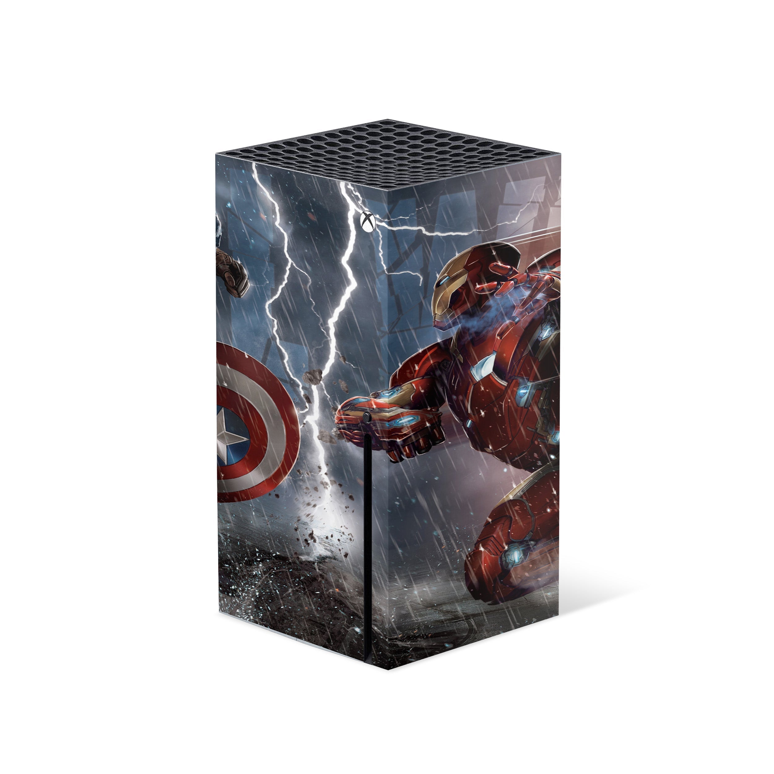 Customize Your Xbox Series X with Marvel Captain America Skin! (Version 1)