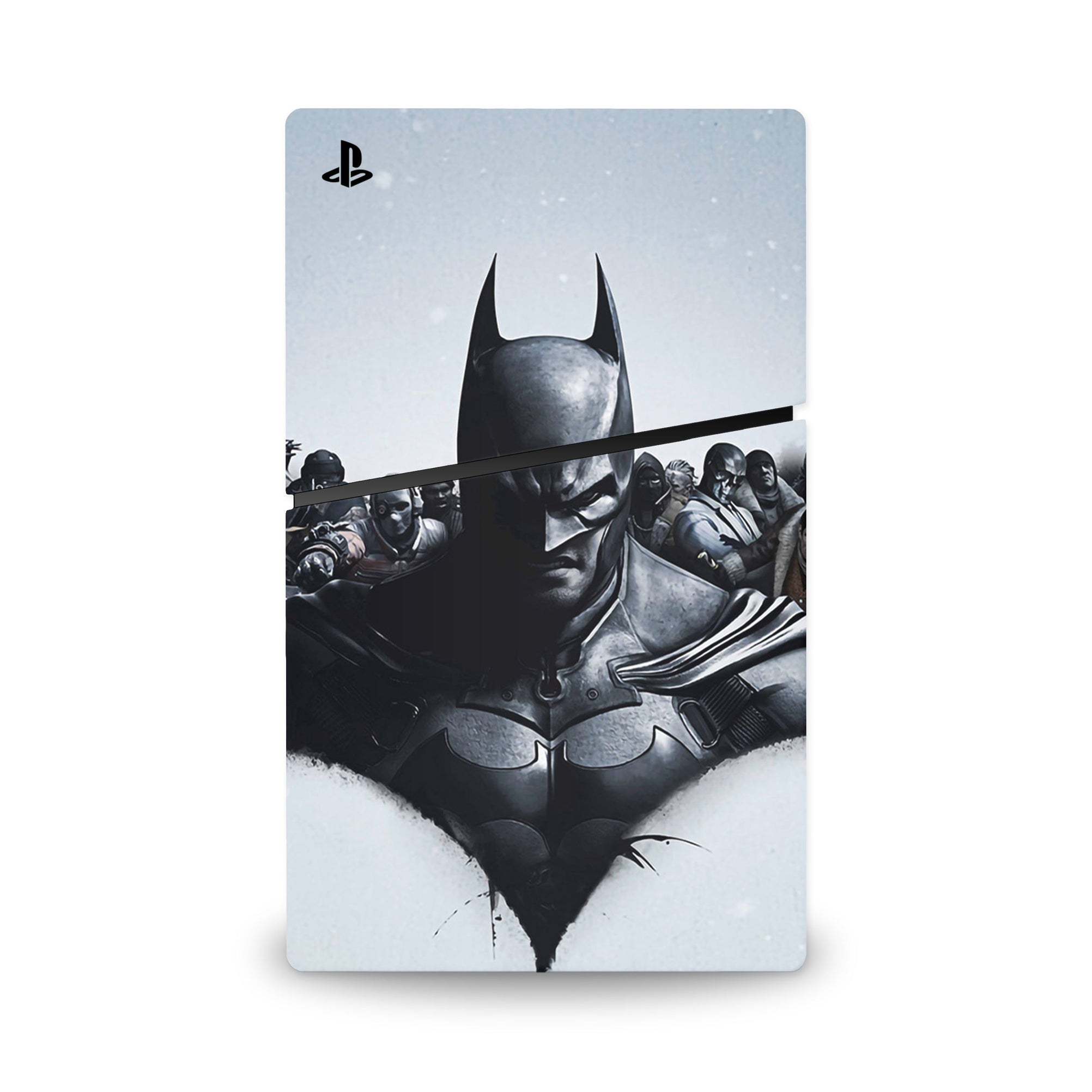 A video game skin featuring a Midnight Vigilante 1 design for the PS5 Slim Digital.