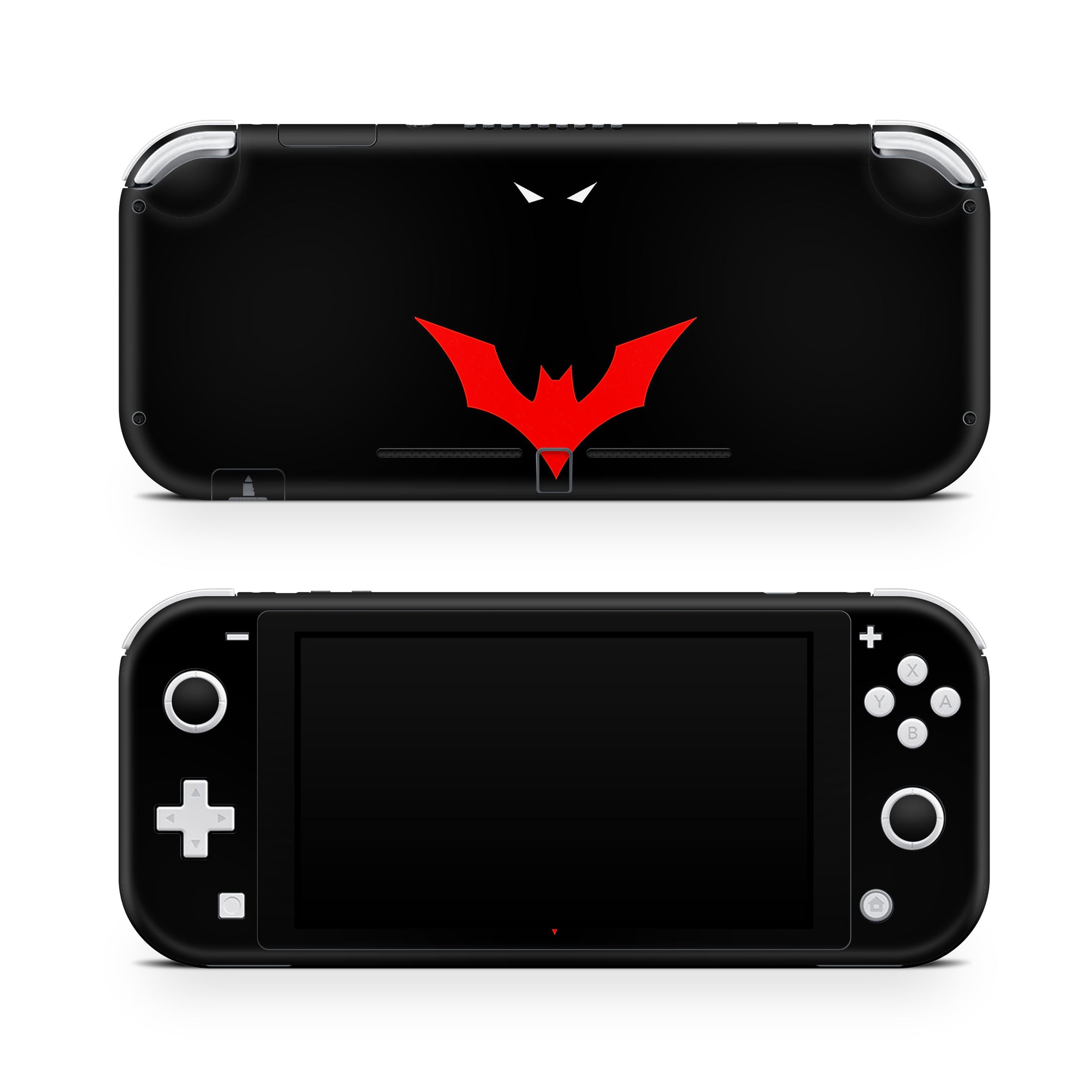 A video game skin featuring a Midnight Vigilante 4 design for the Nintendo Switch Lite.