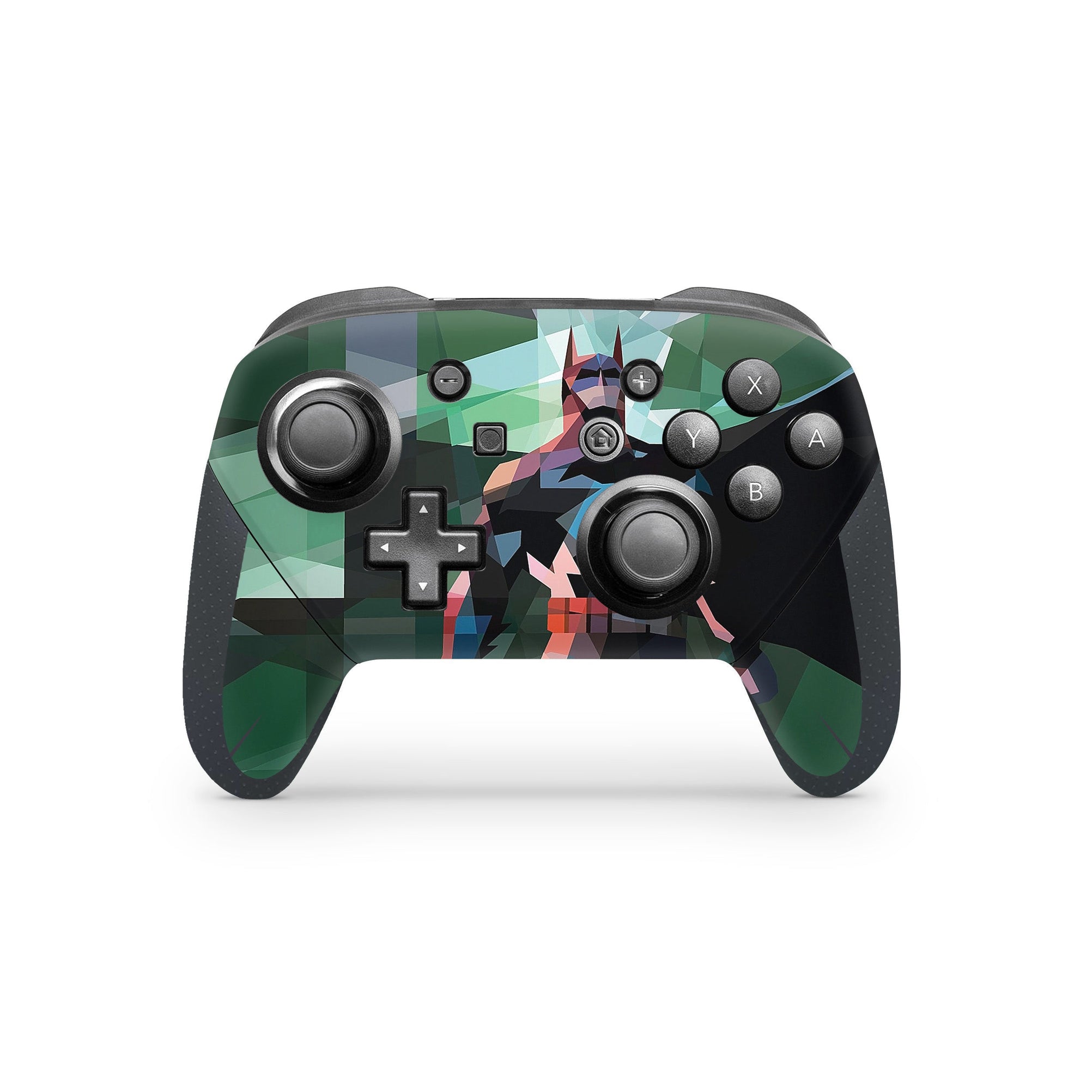 A video game skin featuring a Midnight Vigilante 5 design for the Nintendo Switch Pro Controller.