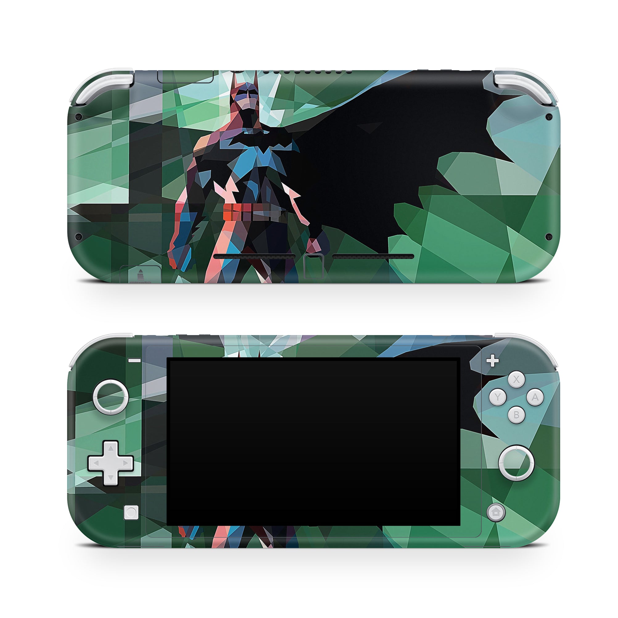 A video game skin featuring a Midnight Vigilante 5 design for the Nintendo Switch Lite.