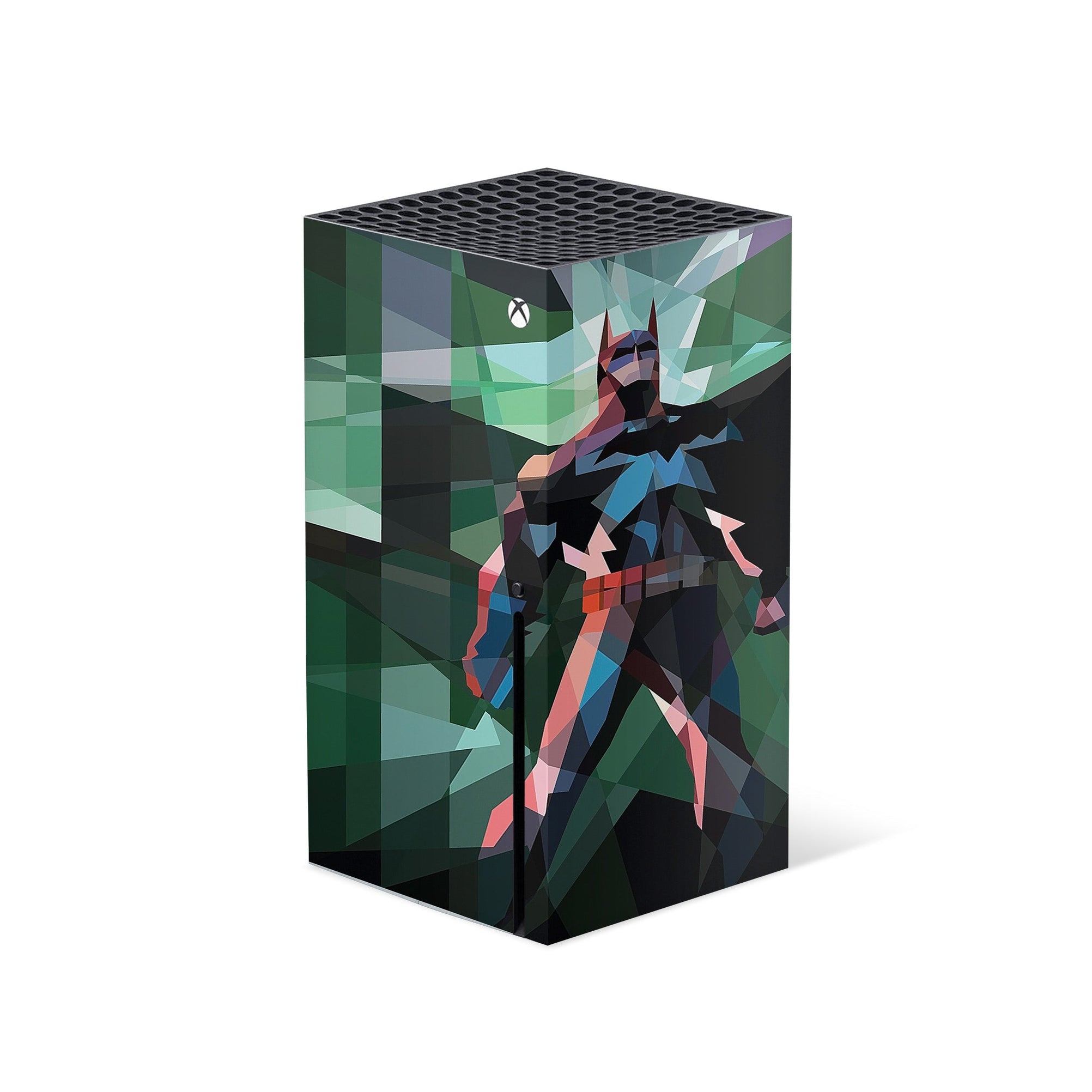 A video game skin featuring a Midnight Vigilante 5 design for the Xbox Series X.