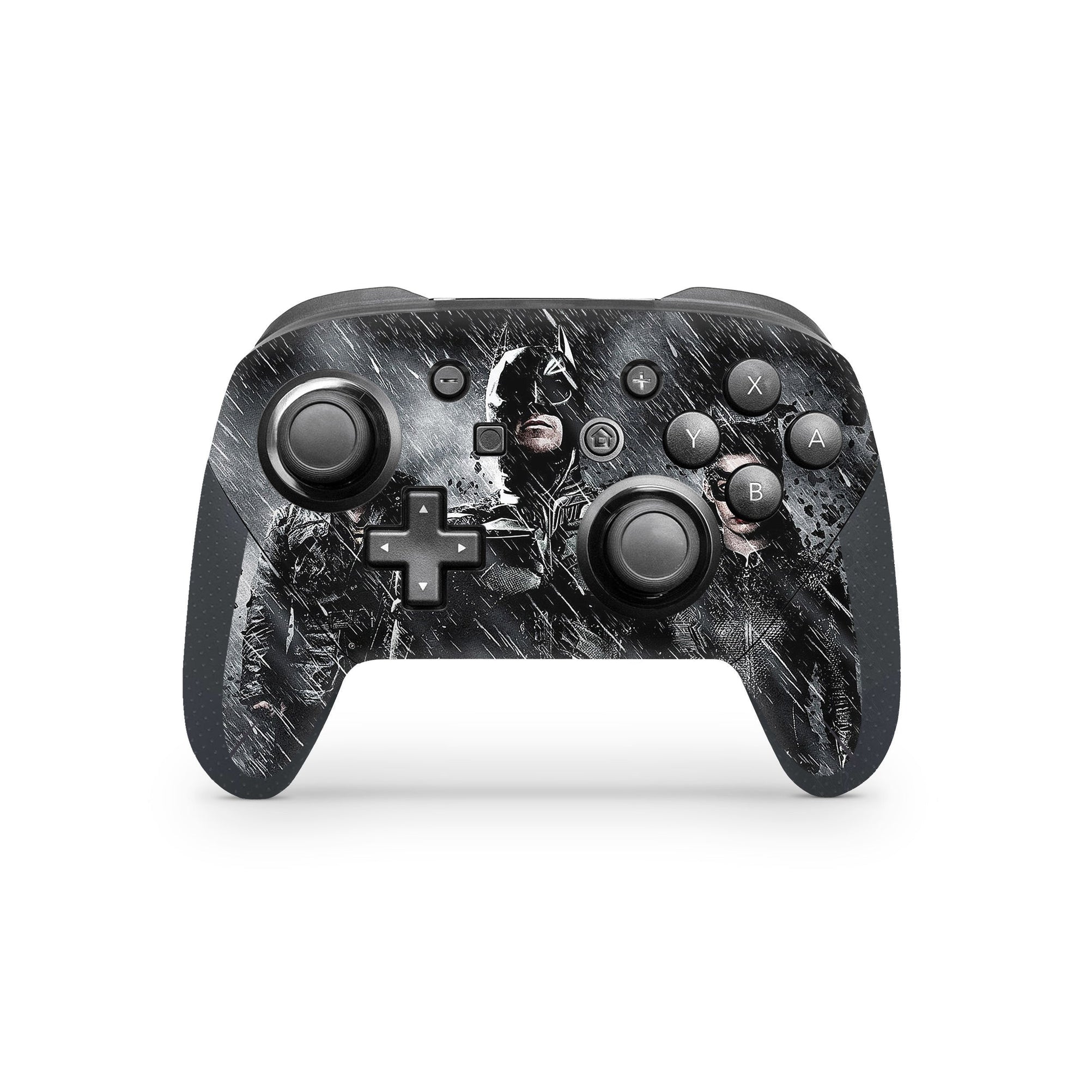 A video game skin featuring a Midnight Vigilante 6 design for the Nintendo Switch Pro Controller.