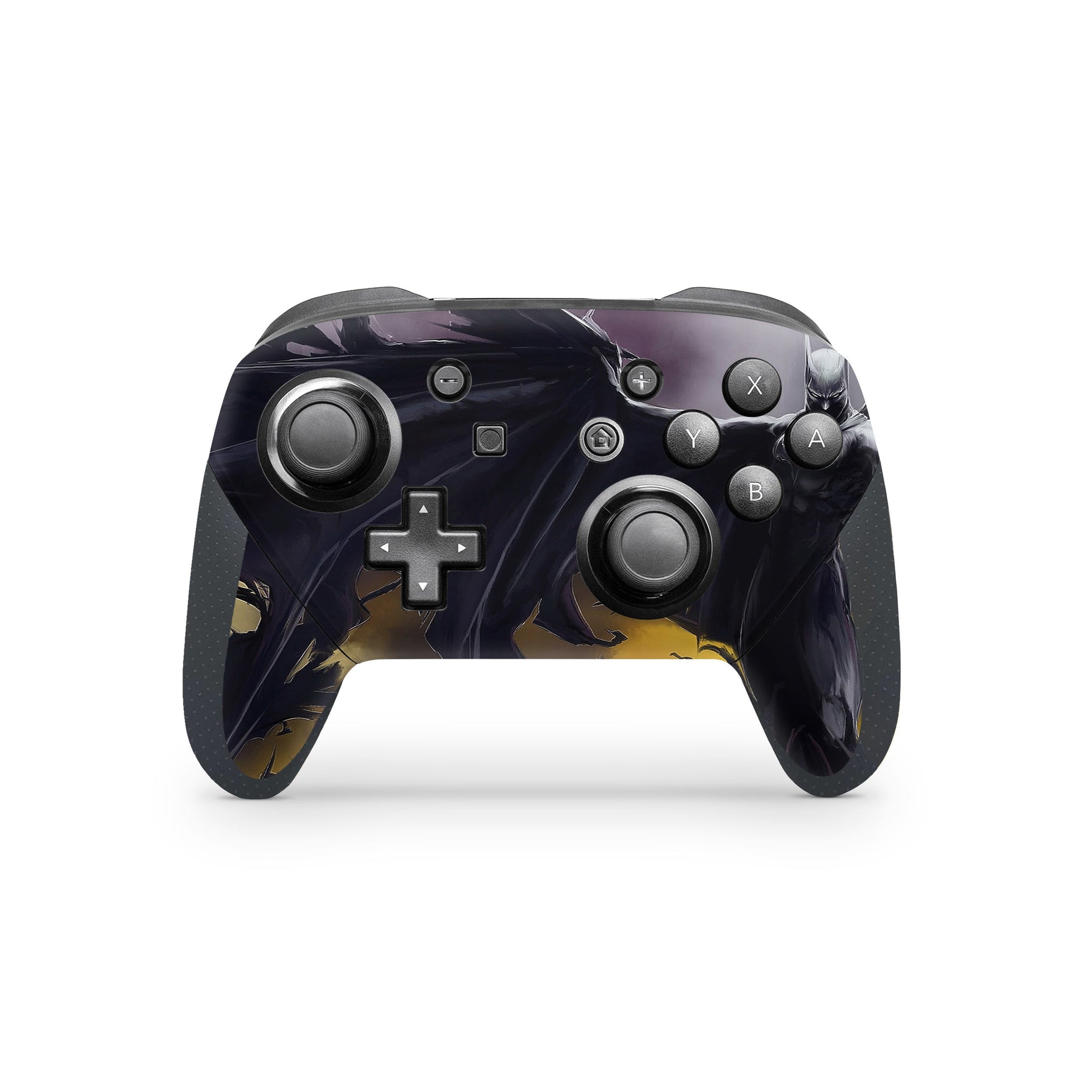 A video game skin featuring a Midnight Vigilante 7 design for the Nintendo Switch Pro Controller.