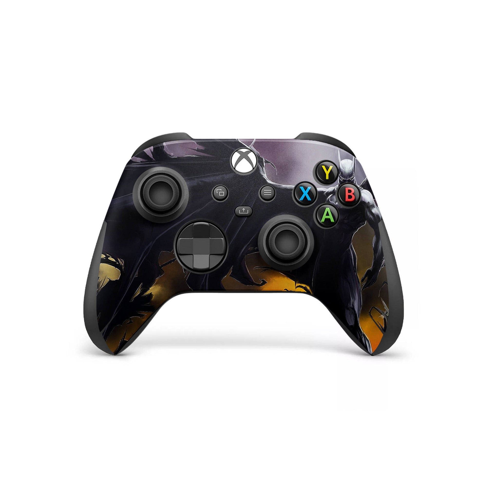 A video game skin featuring a Midnight Vigilante 7 design for the Xbox Series Wireless Controller.