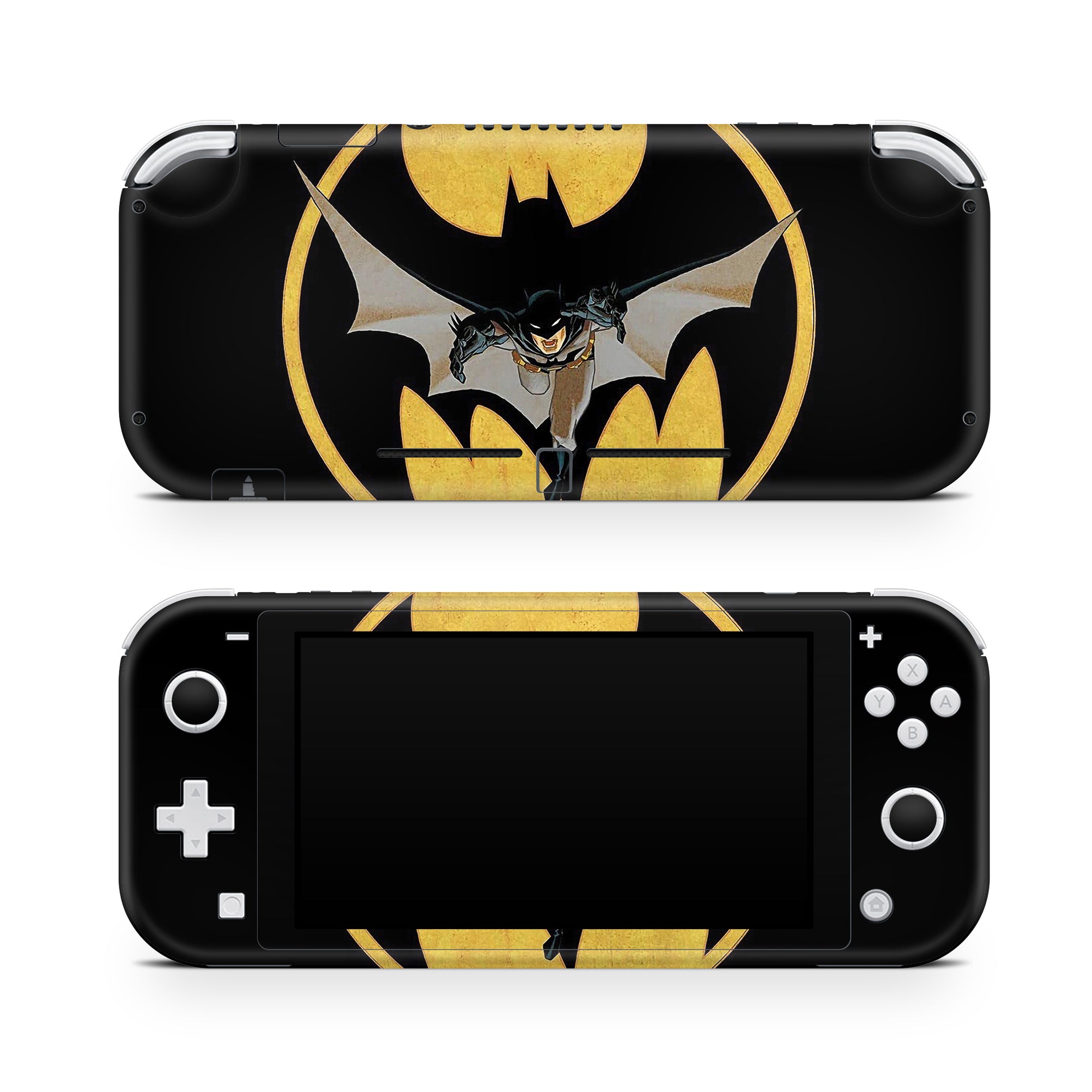 A video game skin featuring a Midnight Vigilante 8 design for the Nintendo Switch Lite.