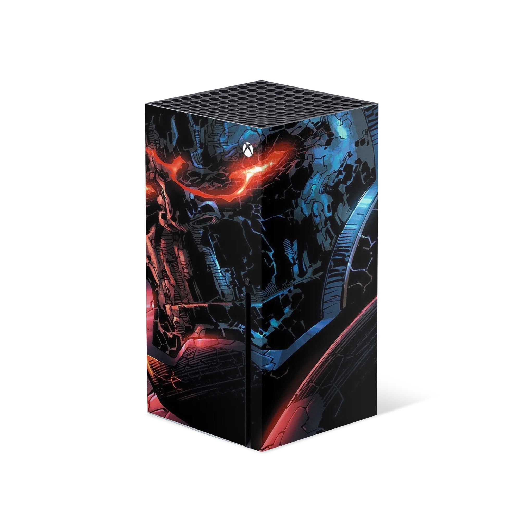 A video game skin featuring a Cosmic Tyrant design for the Xbox Series X.