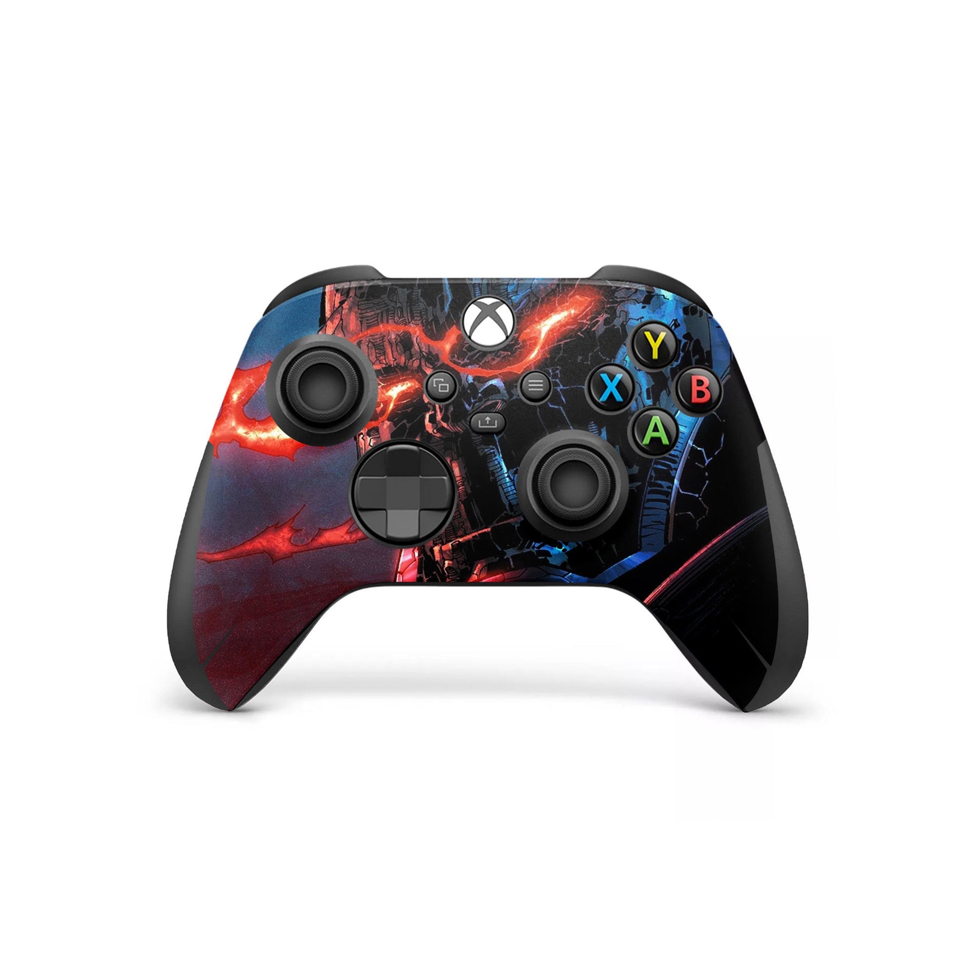 A video game skin featuring a Cosmic Tyrant design for the Xbox Series Wireless Controller.