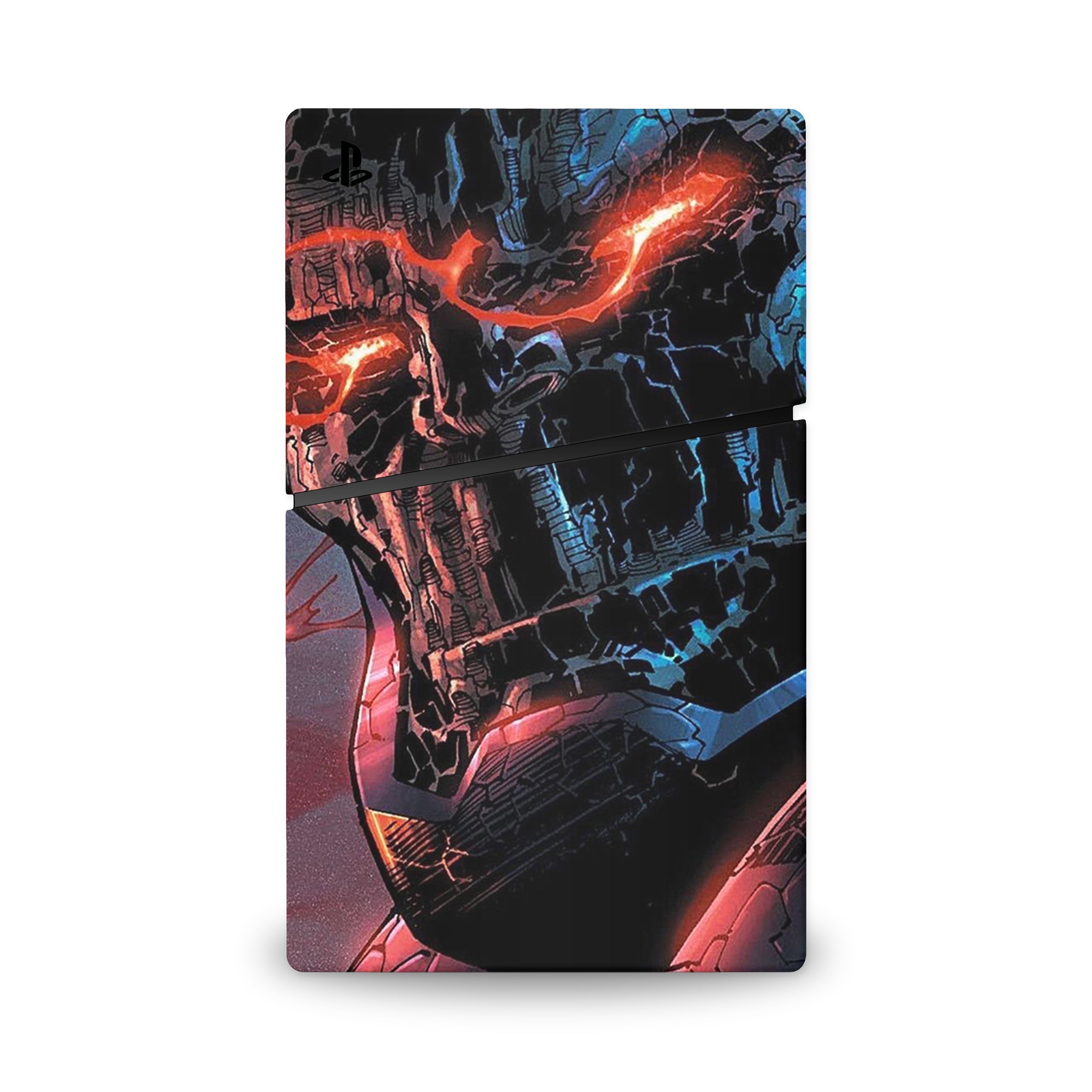 A video game skin featuring a Cosmic Tyrant design for the PS5 Slim Digital.