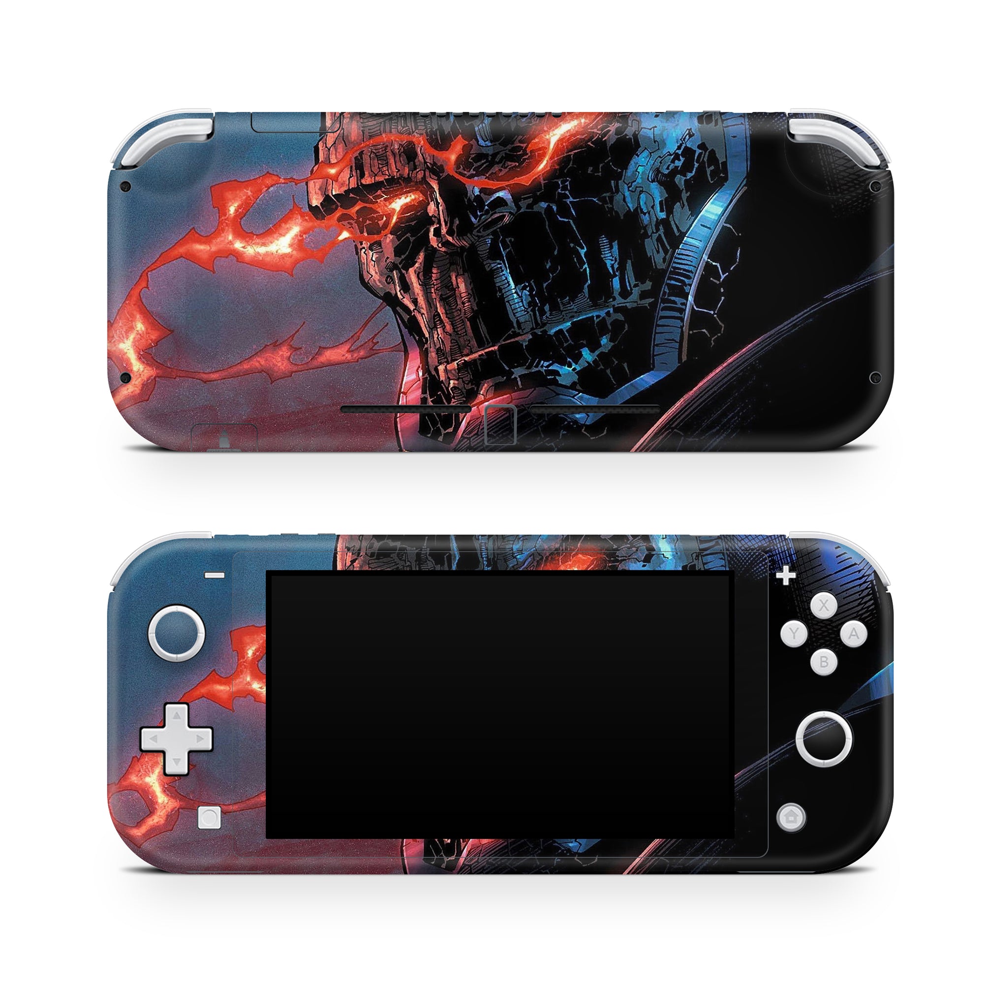 A video game skin featuring a Cosmic Tyrant design for the Nintendo Switch Lite.