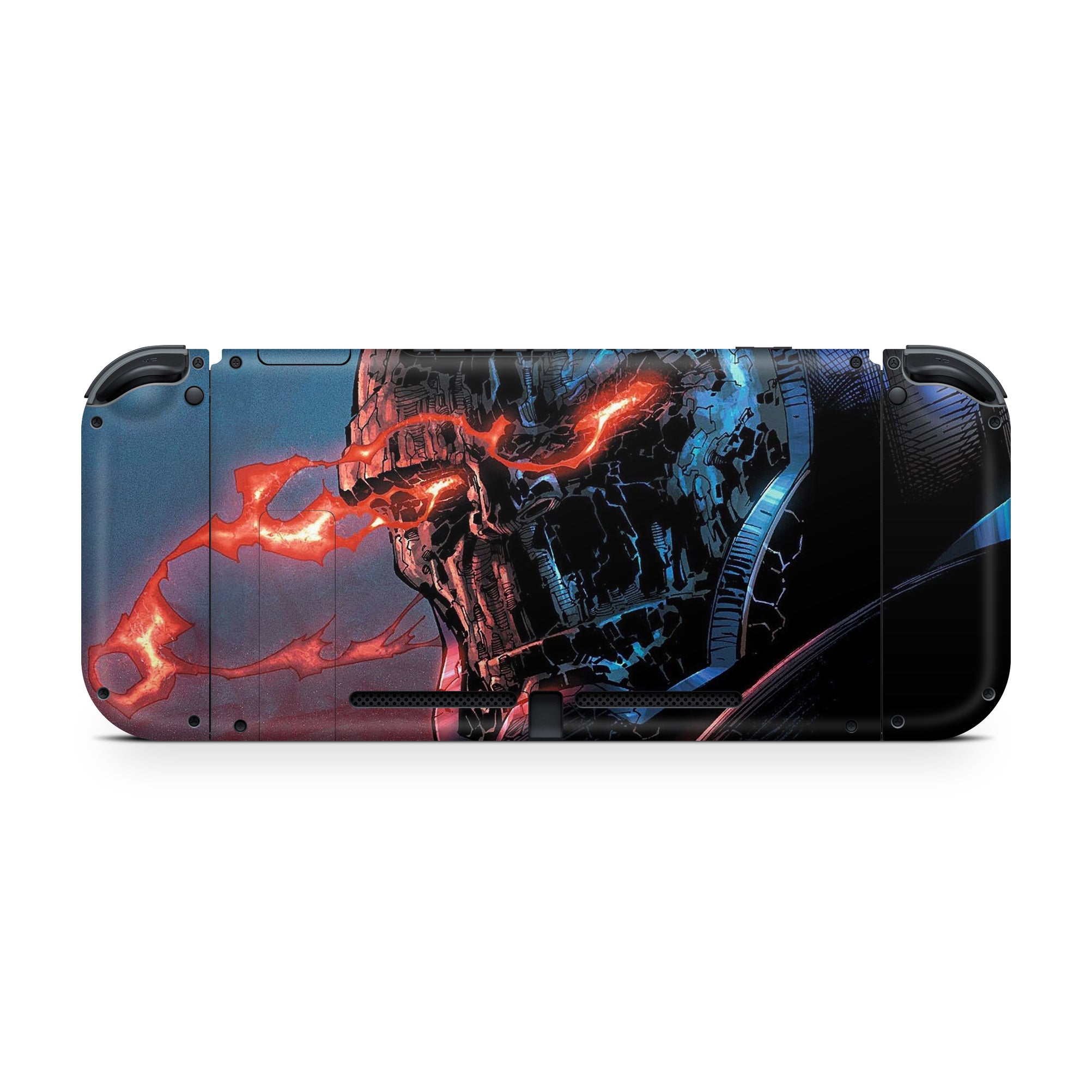 A video game skin featuring a Cosmic Tyrant design for the Nintendo Switch OLED.