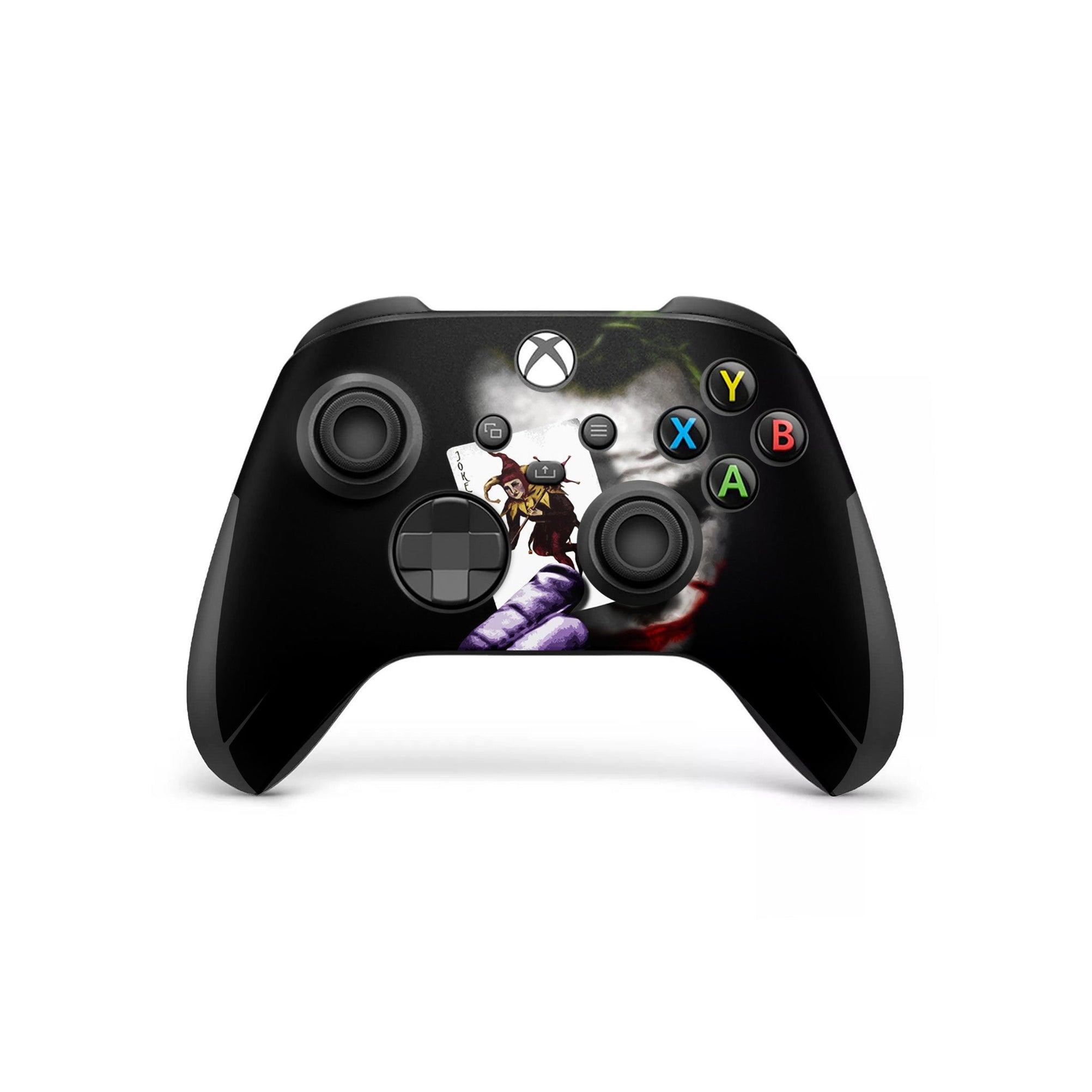 A video game skin featuring a Chaotic Clown King of Crime 2 design for the Xbox Series X Controller.