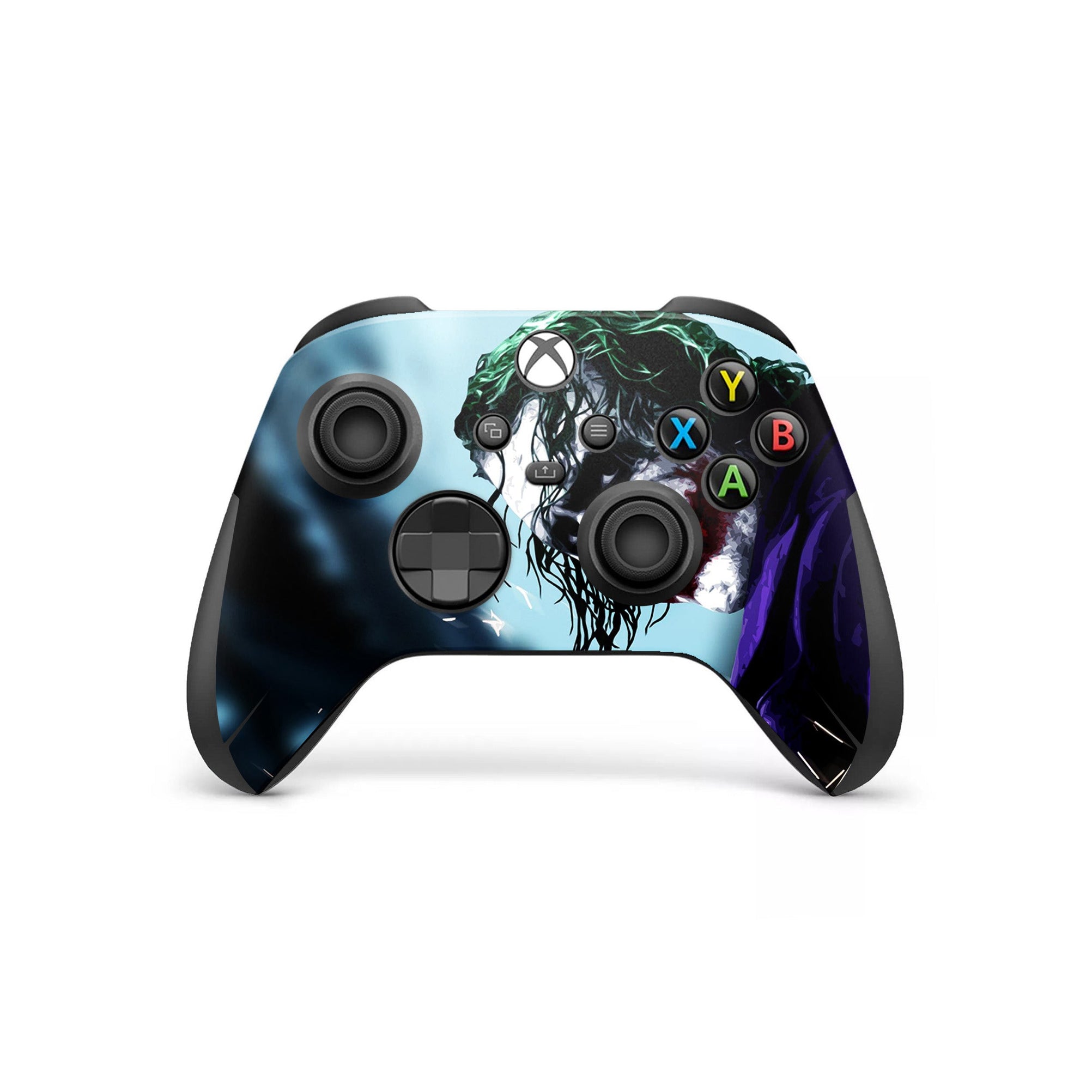 A video game skin featuring a Chaotic Clown King of Crime 3 design for the Xbox Series X Controller.