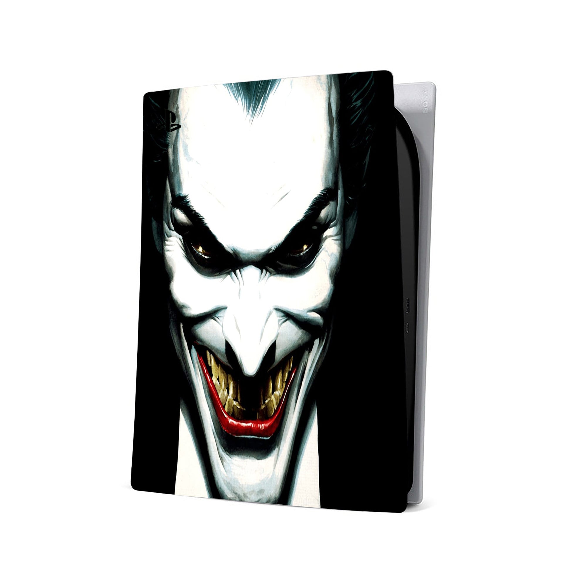 A video game skin featuring a Chaotic Clown King of Crime 5 design for the PS5.