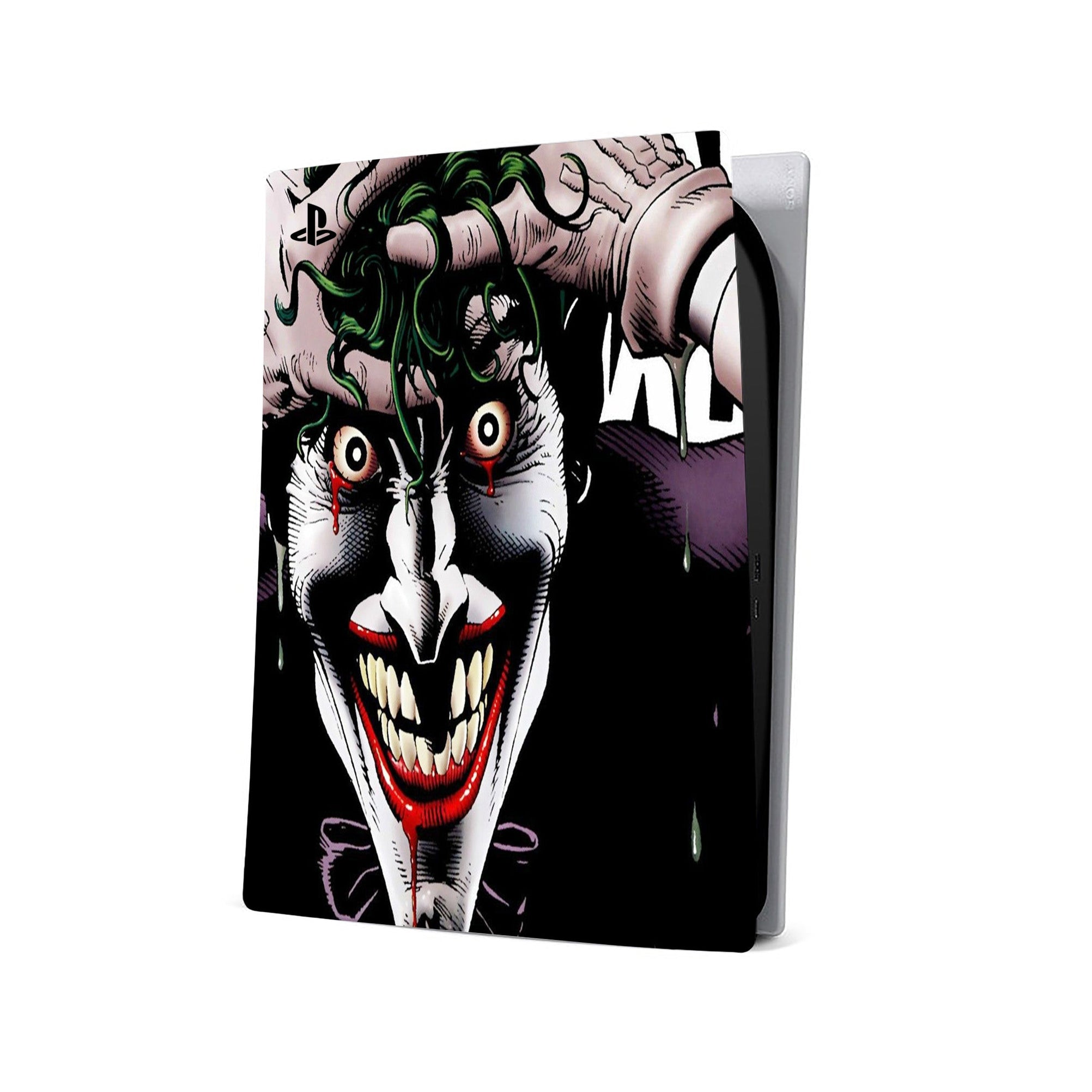 A video game skin featuring a Chaotic Clown King of Crime 6 design for the PS5 Digital.