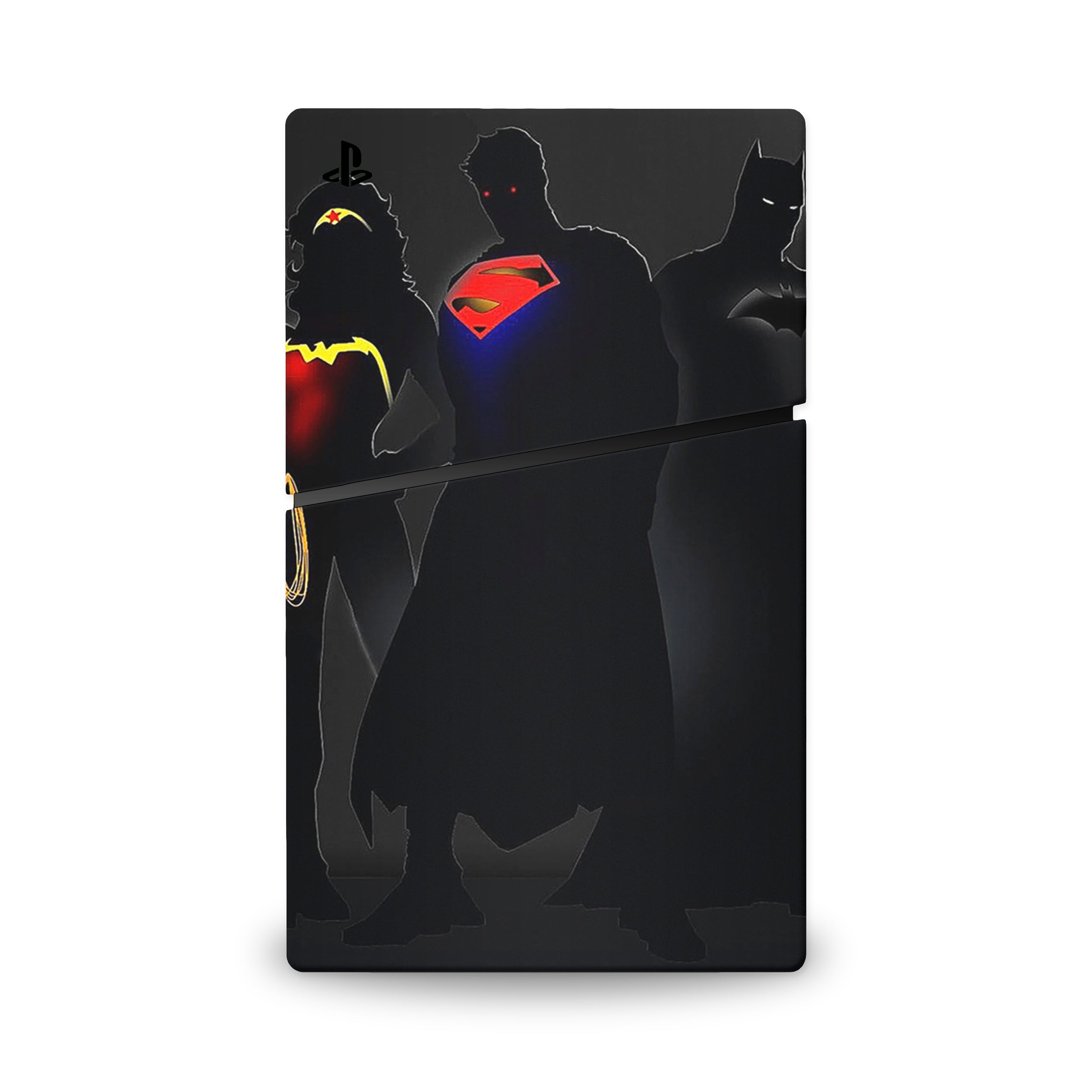 A video game skin featuring a Earth's Defenders design for the PS5 Slim Digital.