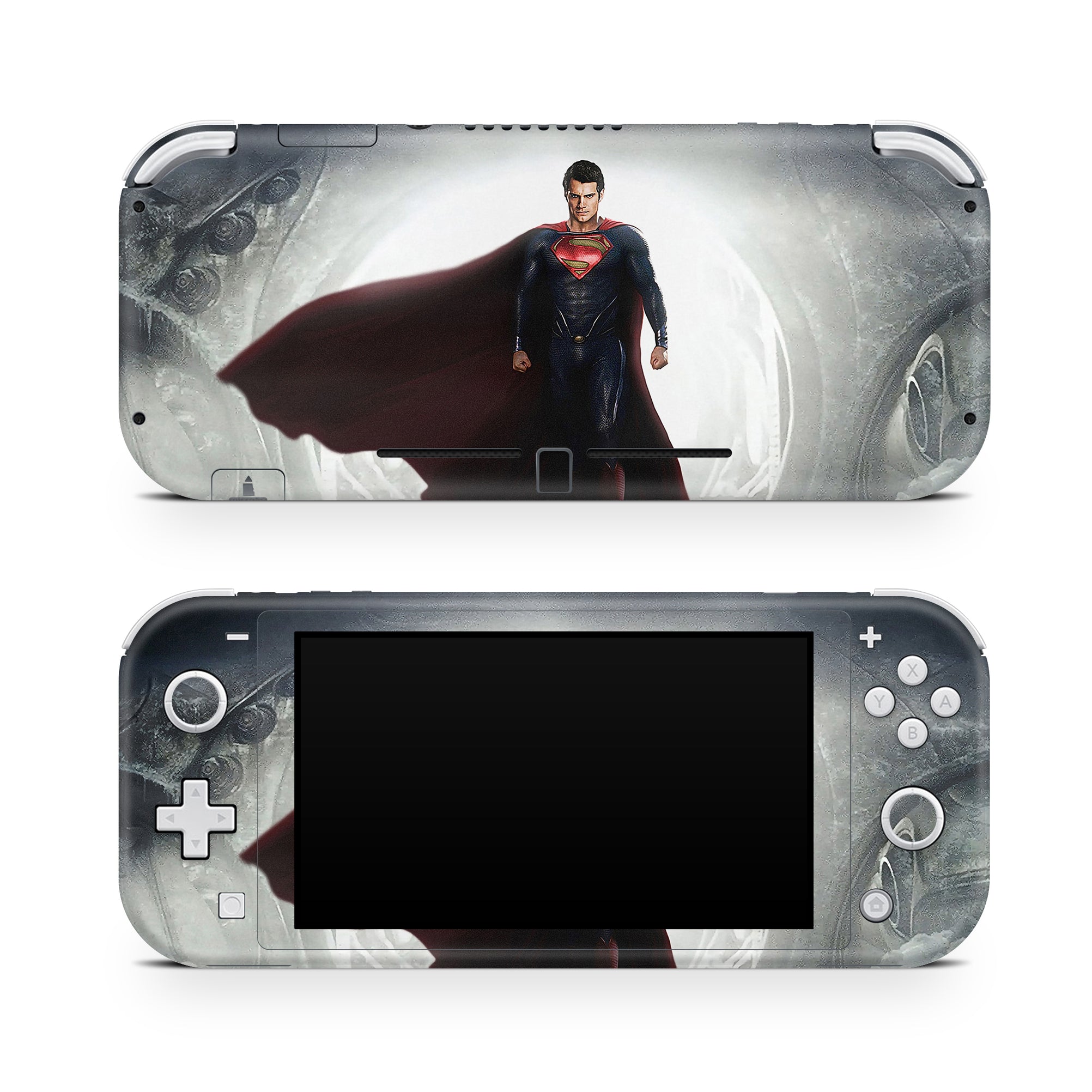 A video game skin featuring a Steel Guardian design for the Nintendo Switch Lite.