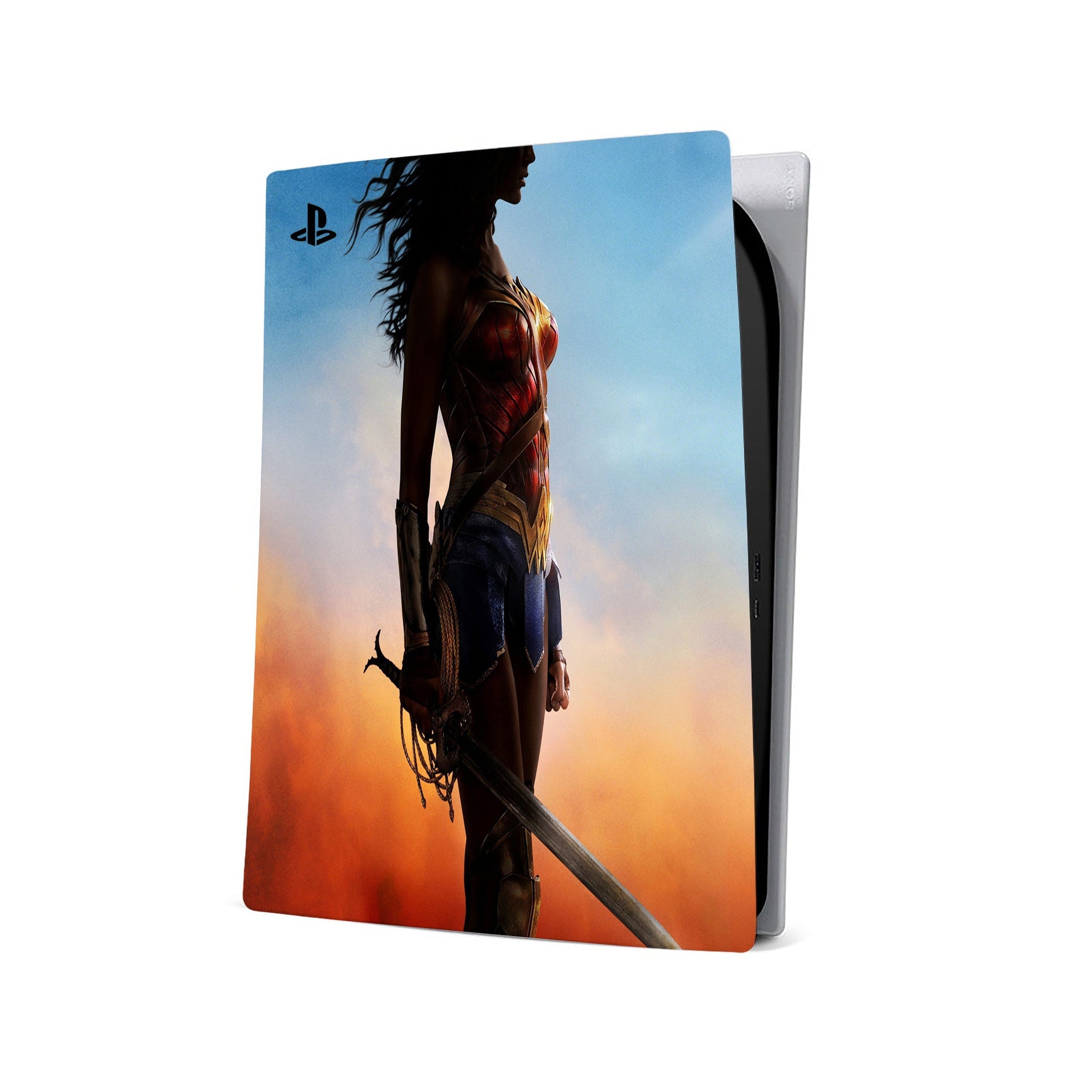 A video game skin featuring a Amazonian Warrior 3 design for the PS5.