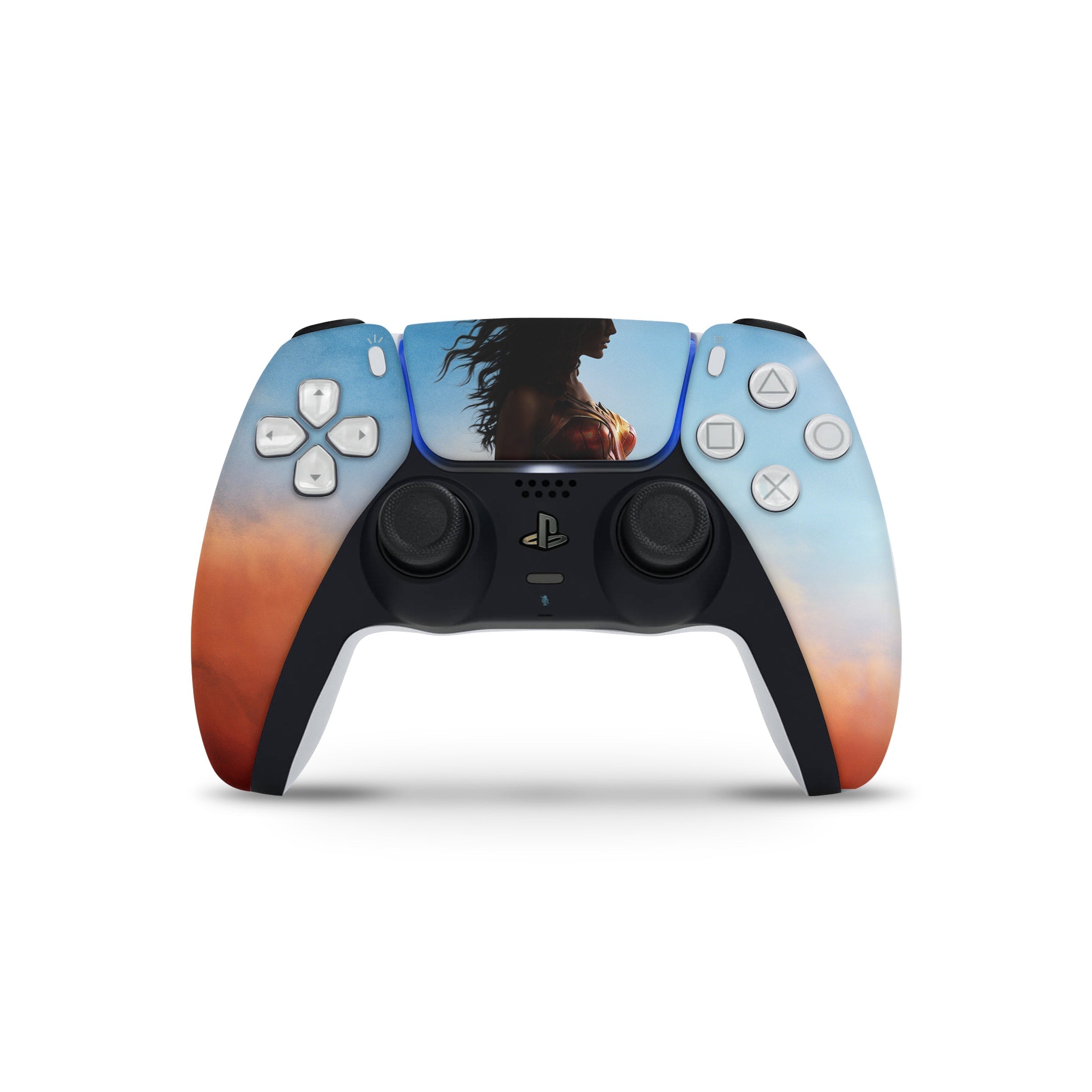 A video game skin featuring a Amazonian Warrior 3 design for the PS5 Controller.