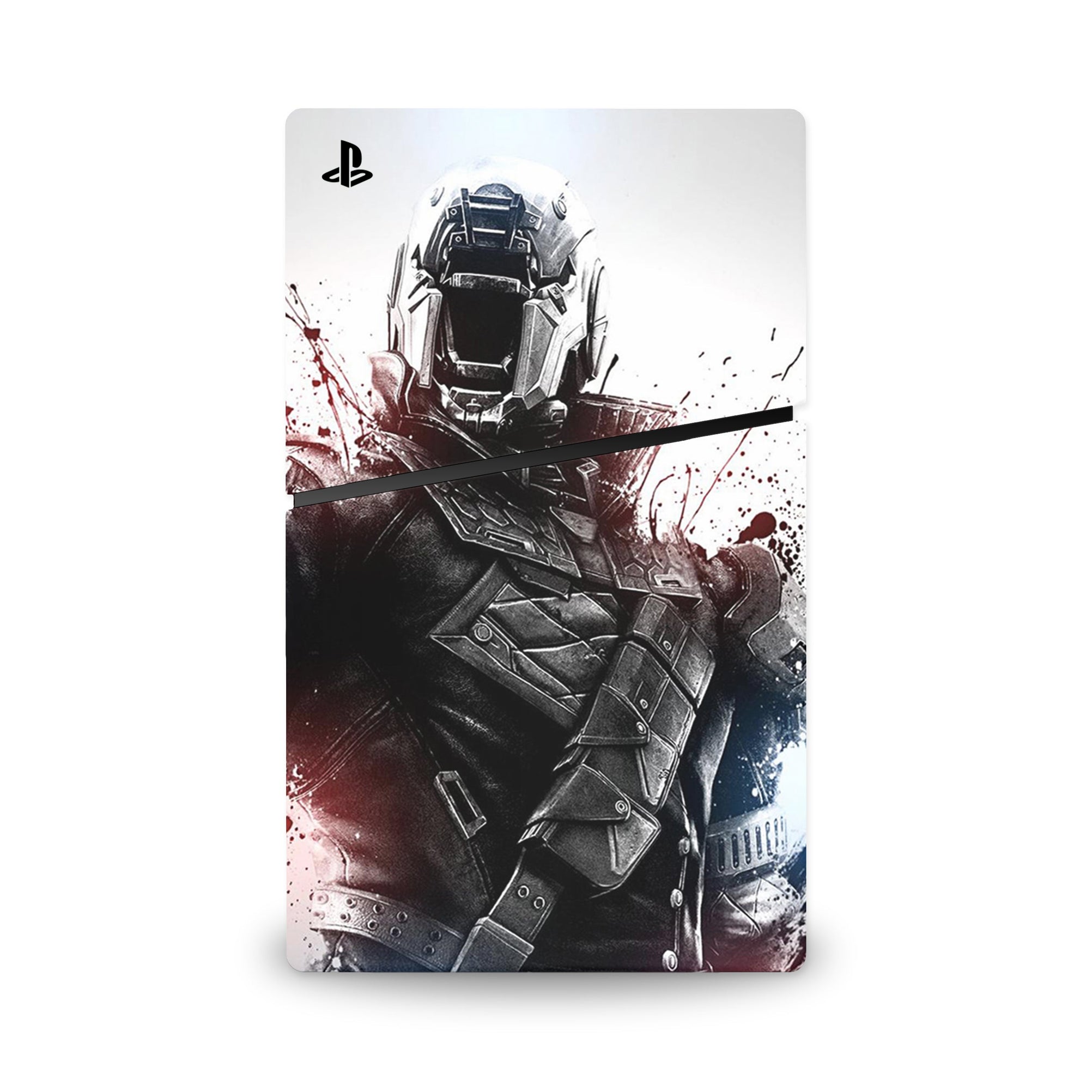 A video game skin featuring a Galaxy's Guardian 1 design for the PS5 Slim.