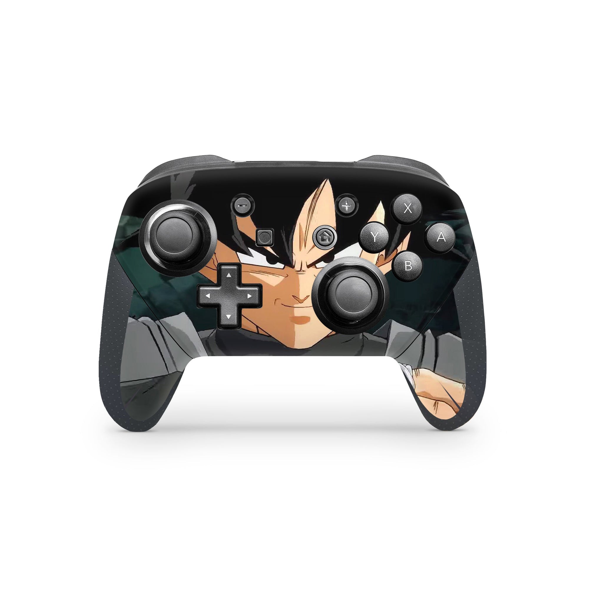 A video game skin featuring a Dark Primodial Warrior 1 design for the Nintendo Switch Pro Controller.