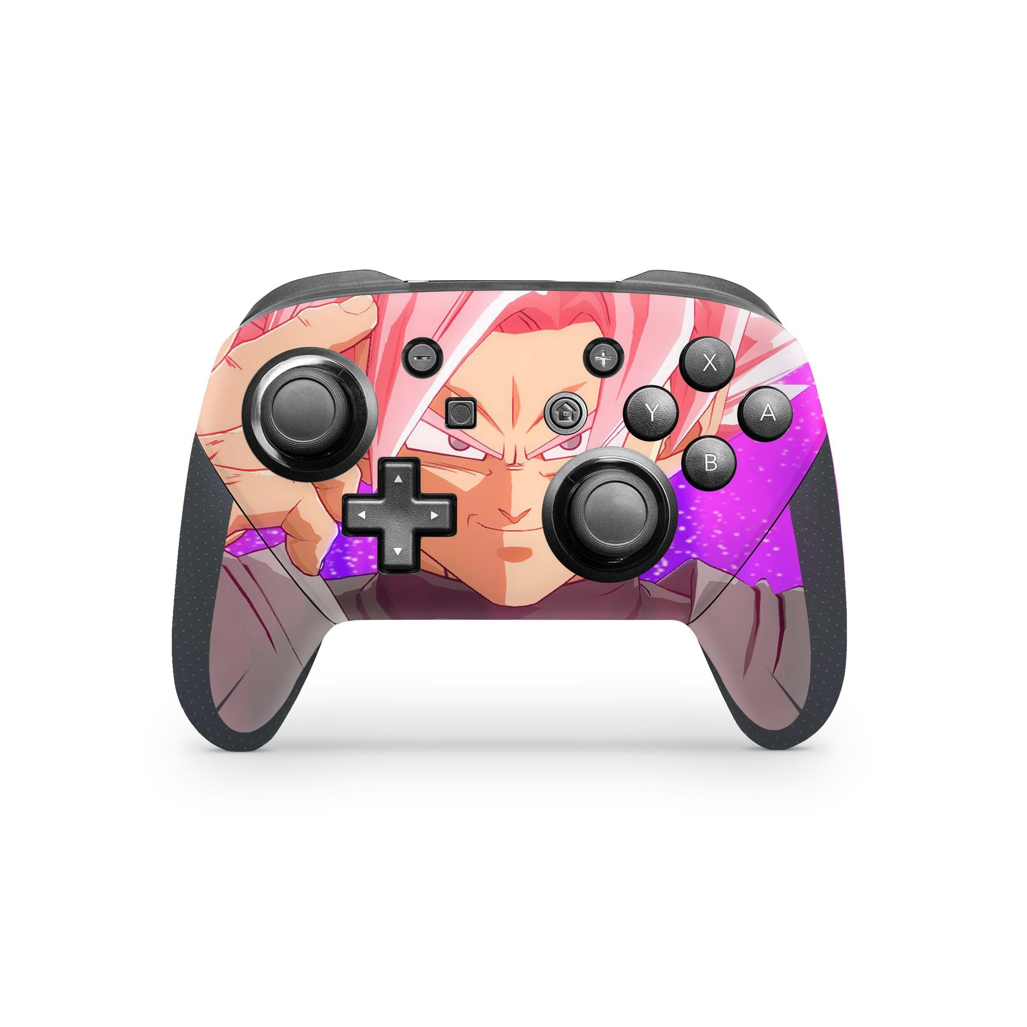 A video game skin featuring a Dark Primodial Warrior 2 design for the Nintendo Switch Pro Controller.