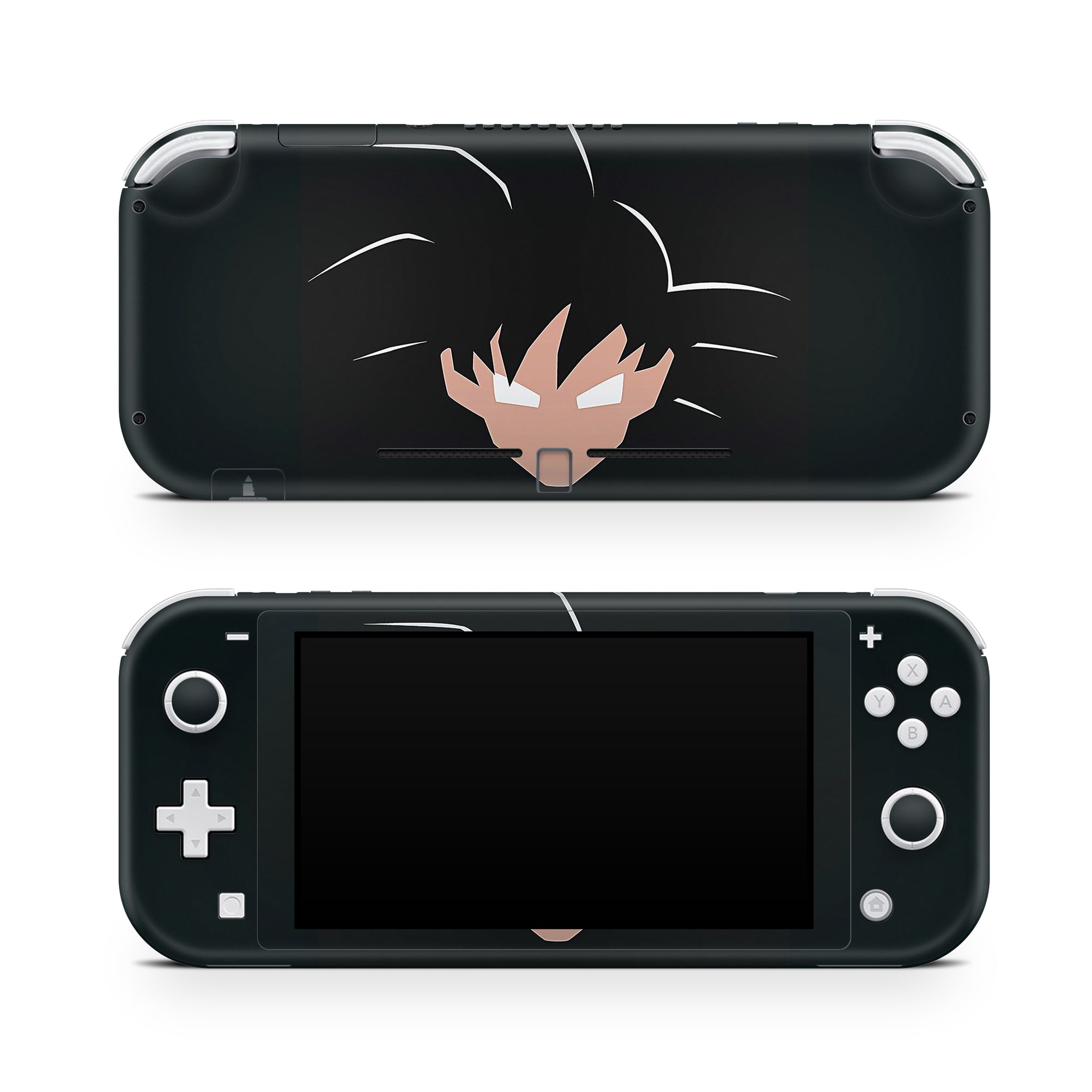 A video game skin featuring a Dark Primodial Warrior design for the Nintendo Switch Lite.