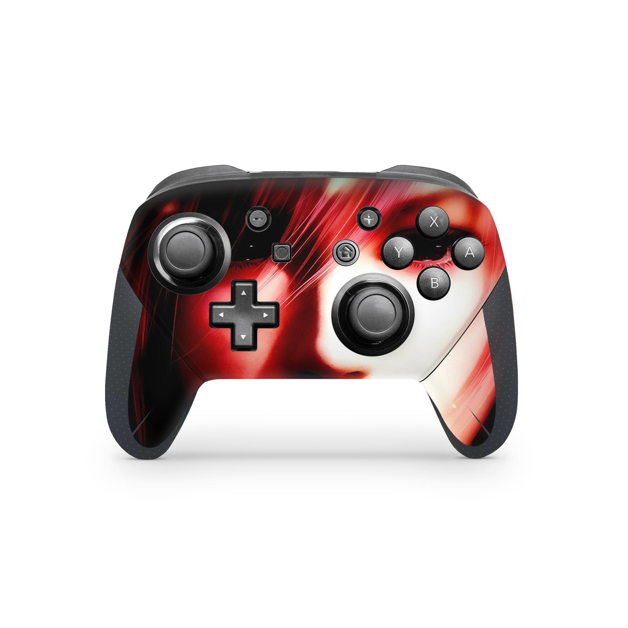 A video game skin featuring a Lightning Striker design for the Nintendo Switch Pro Controller.