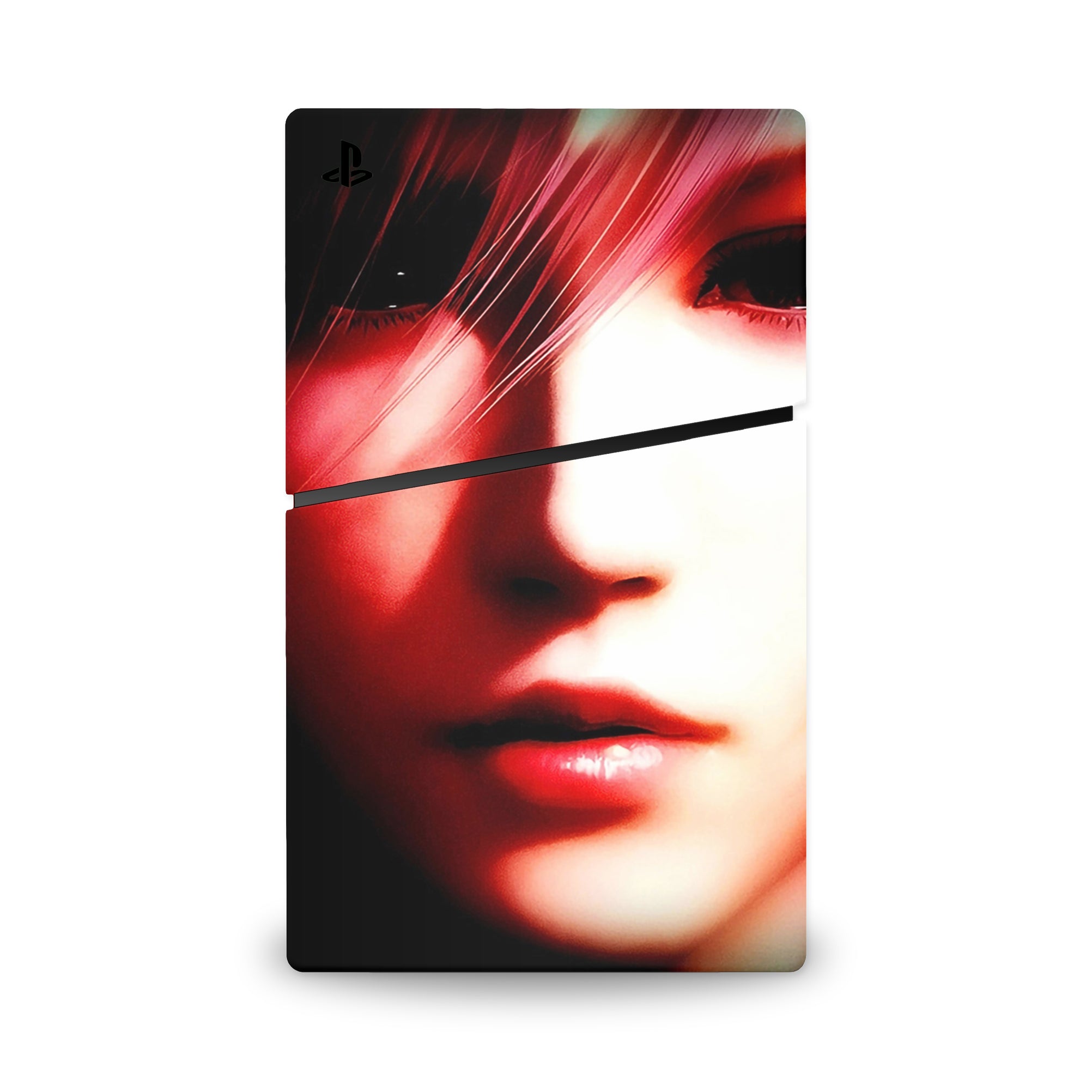 A video game skin featuring a Lightning Striker design for the PS5 Slim.