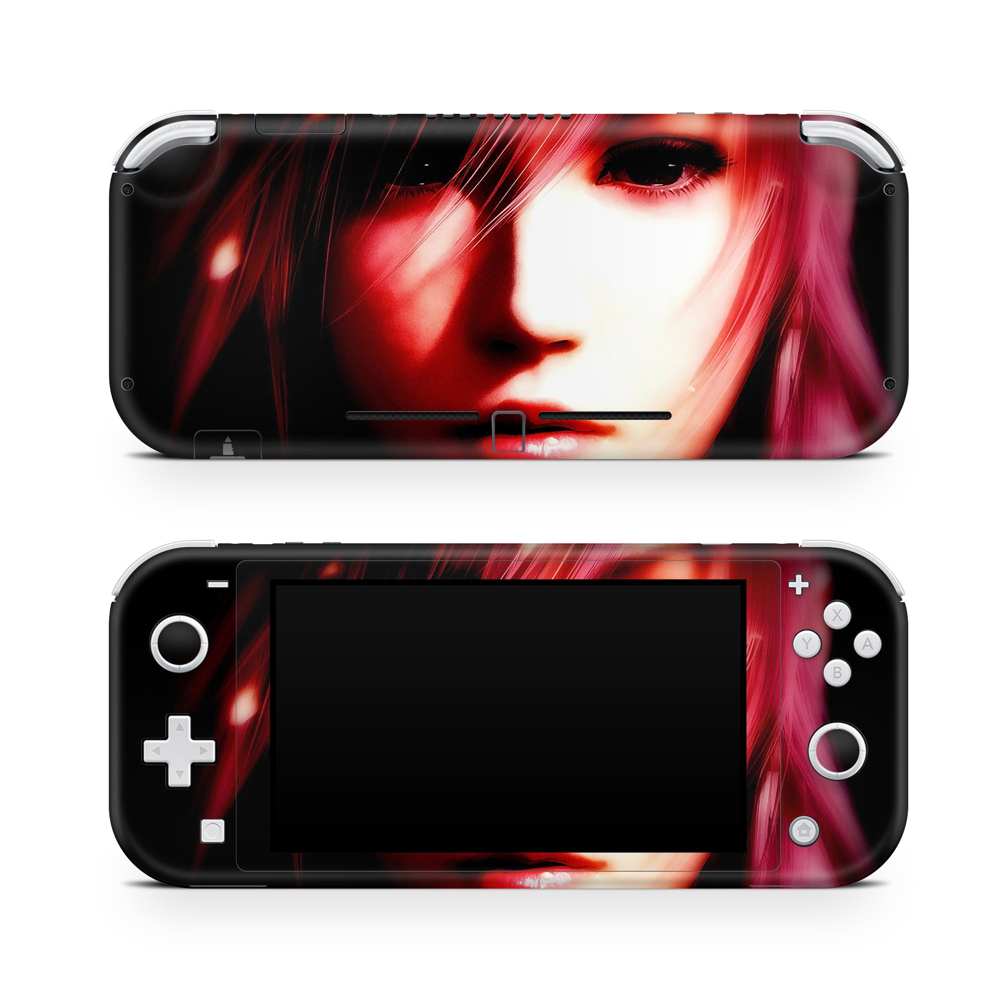 A video game skin featuring a Lightning Striker design for the Nintendo Switch Lite.