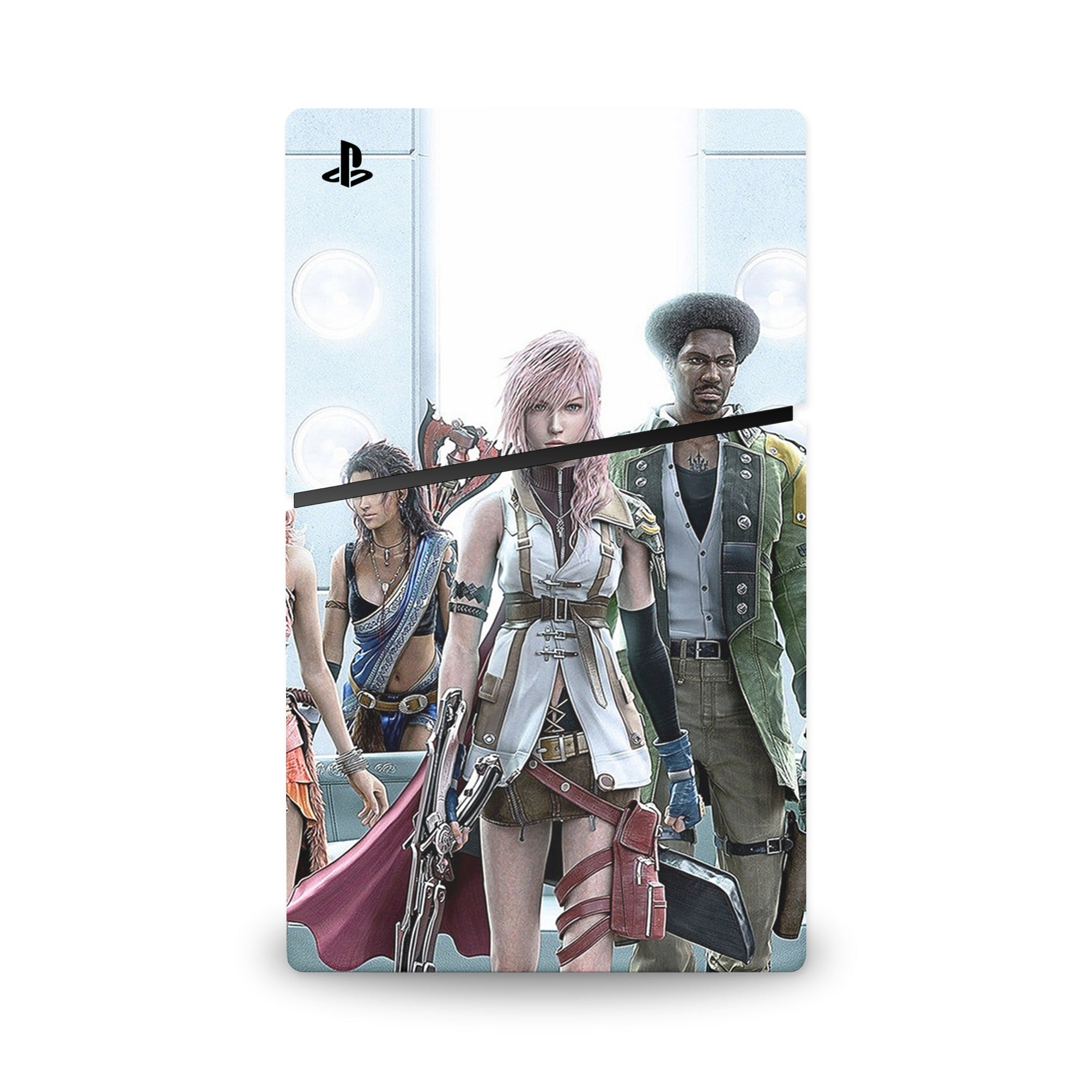 A video game skin featuring a Guardian Corps Squad design for the PS5 Slim.