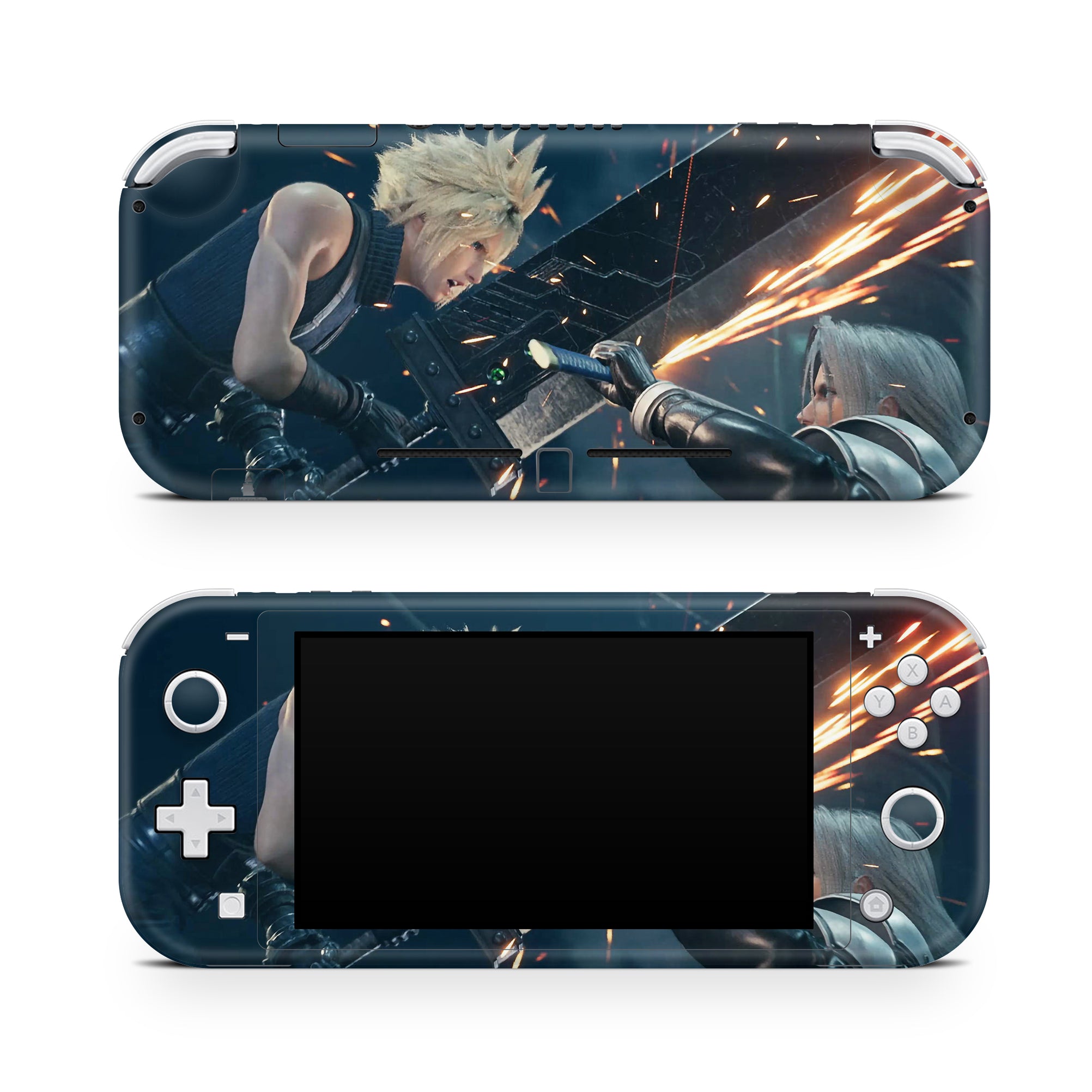 A video game skin featuring a Eternal Duel design for the Nintendo Switch Lite.