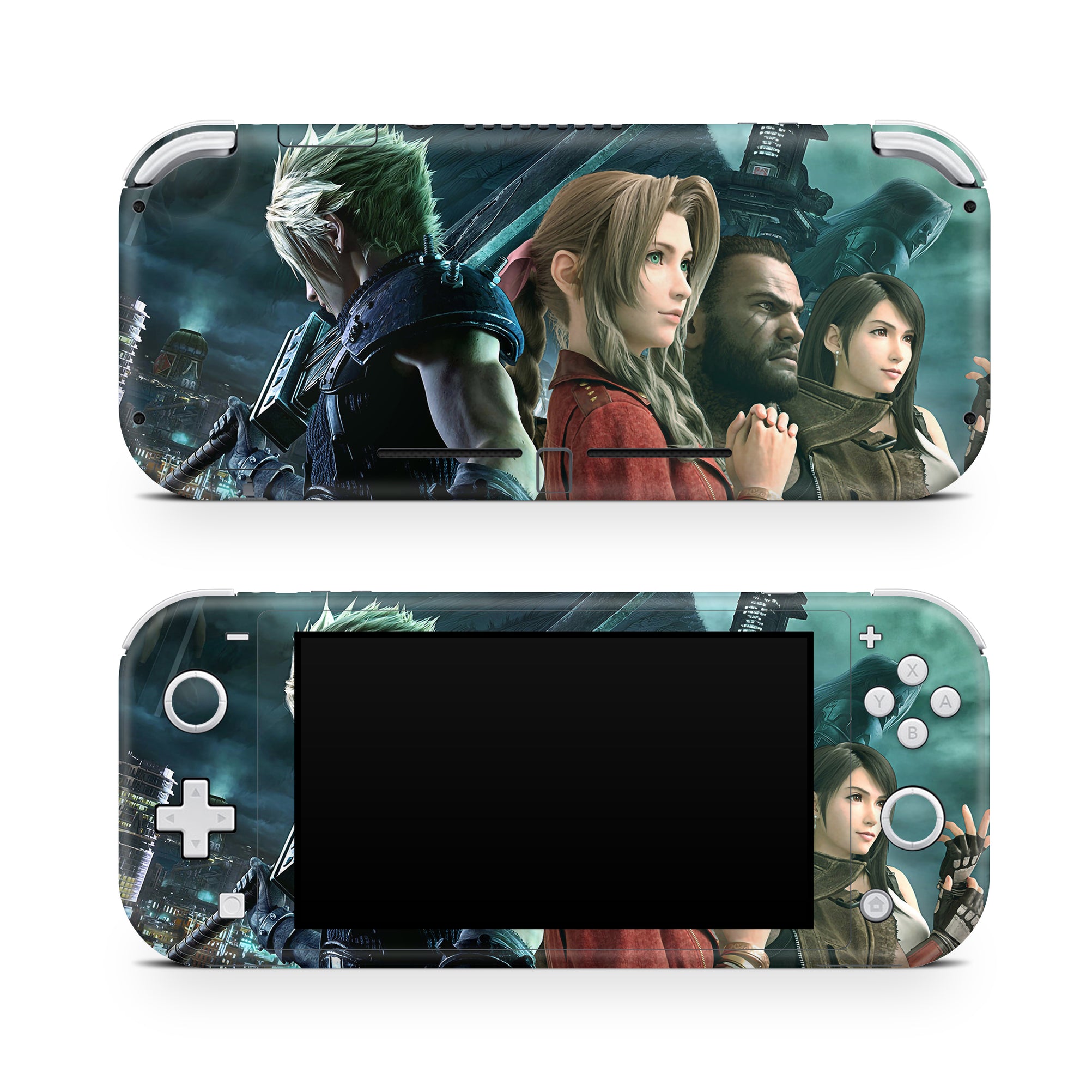 A video game skin featuring a Avalanche Crew design for the Nintendo Switch Lite.