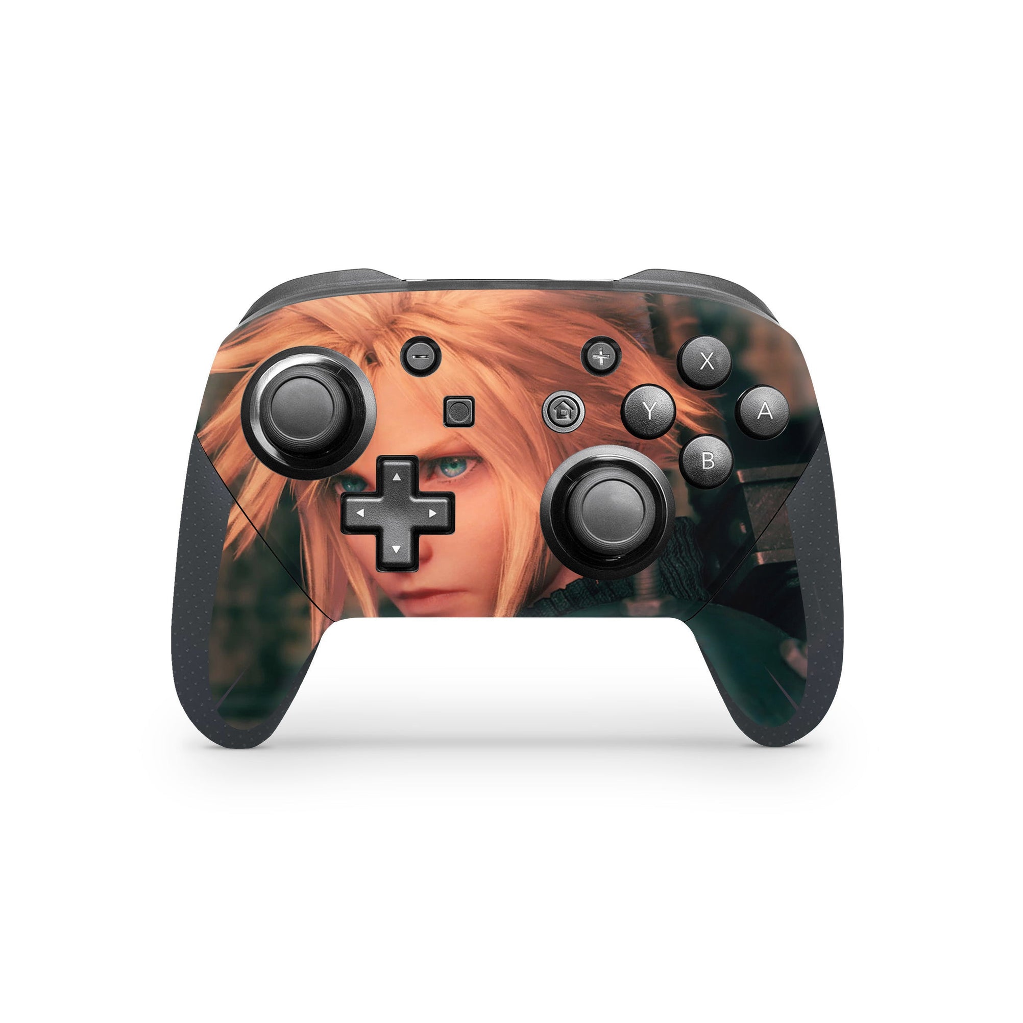 A video game skin featuring a Remake Hero design for the Nintendo Switch Pro Controller.