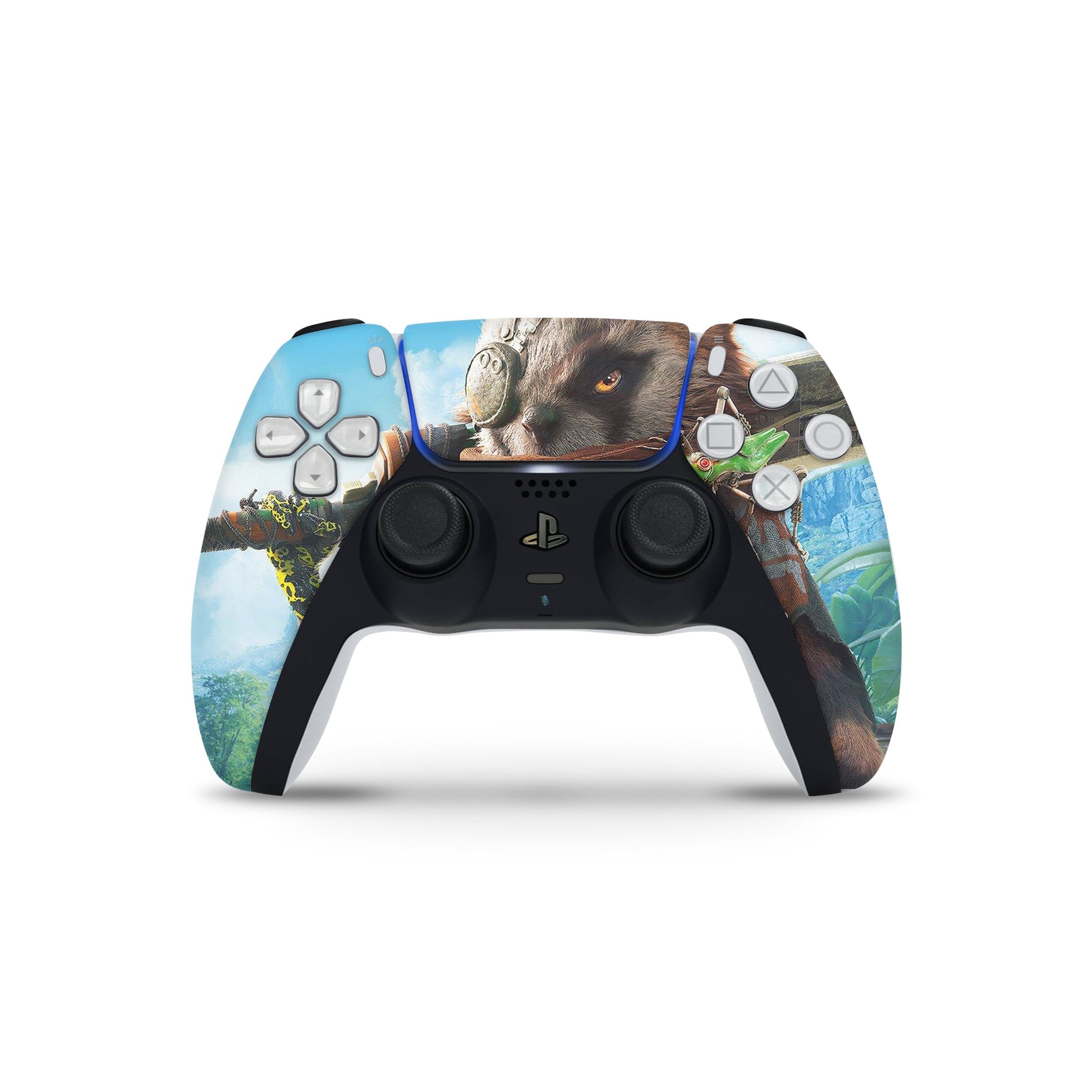 A video game skin featuring a Genetic Warrior design for the PS5 Controller.