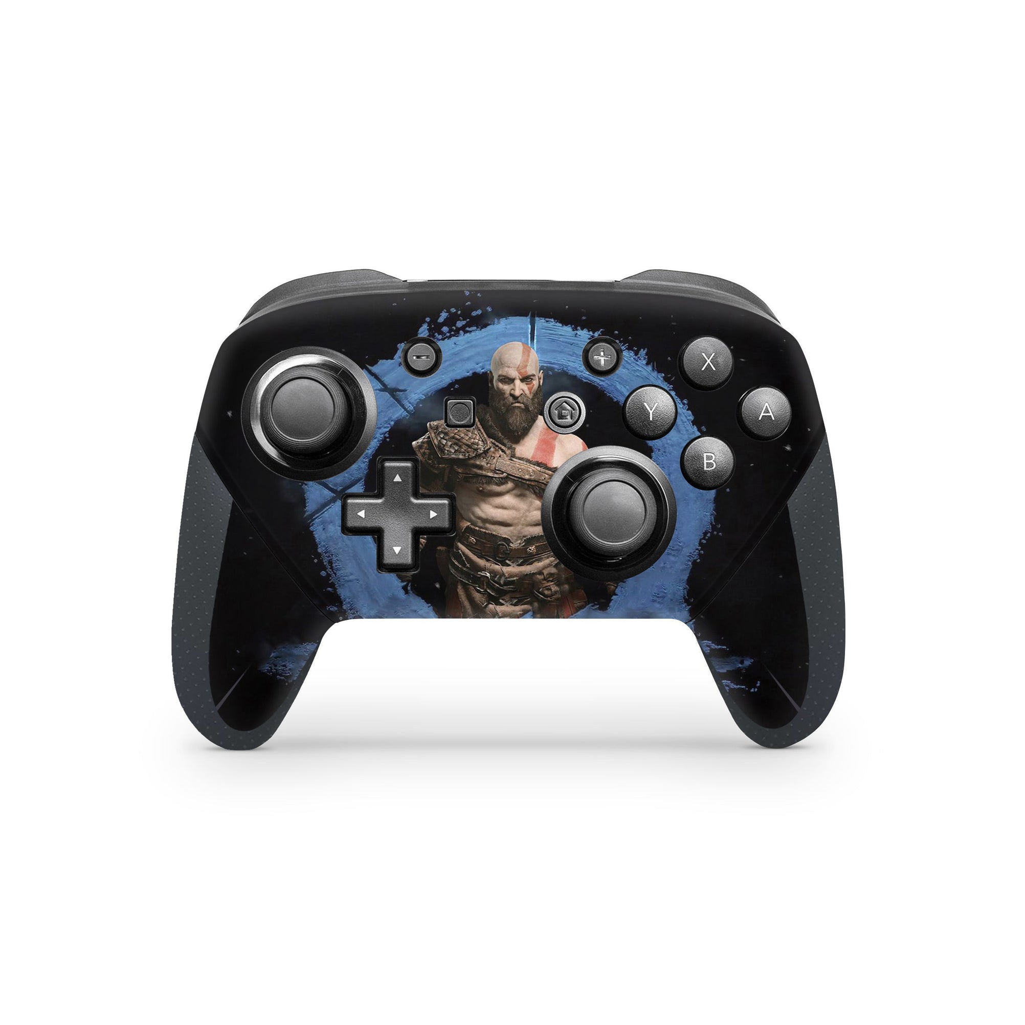 A video game skin featuring a Spartan Legend 5 design for the Nintendo Switch Pro Controller.