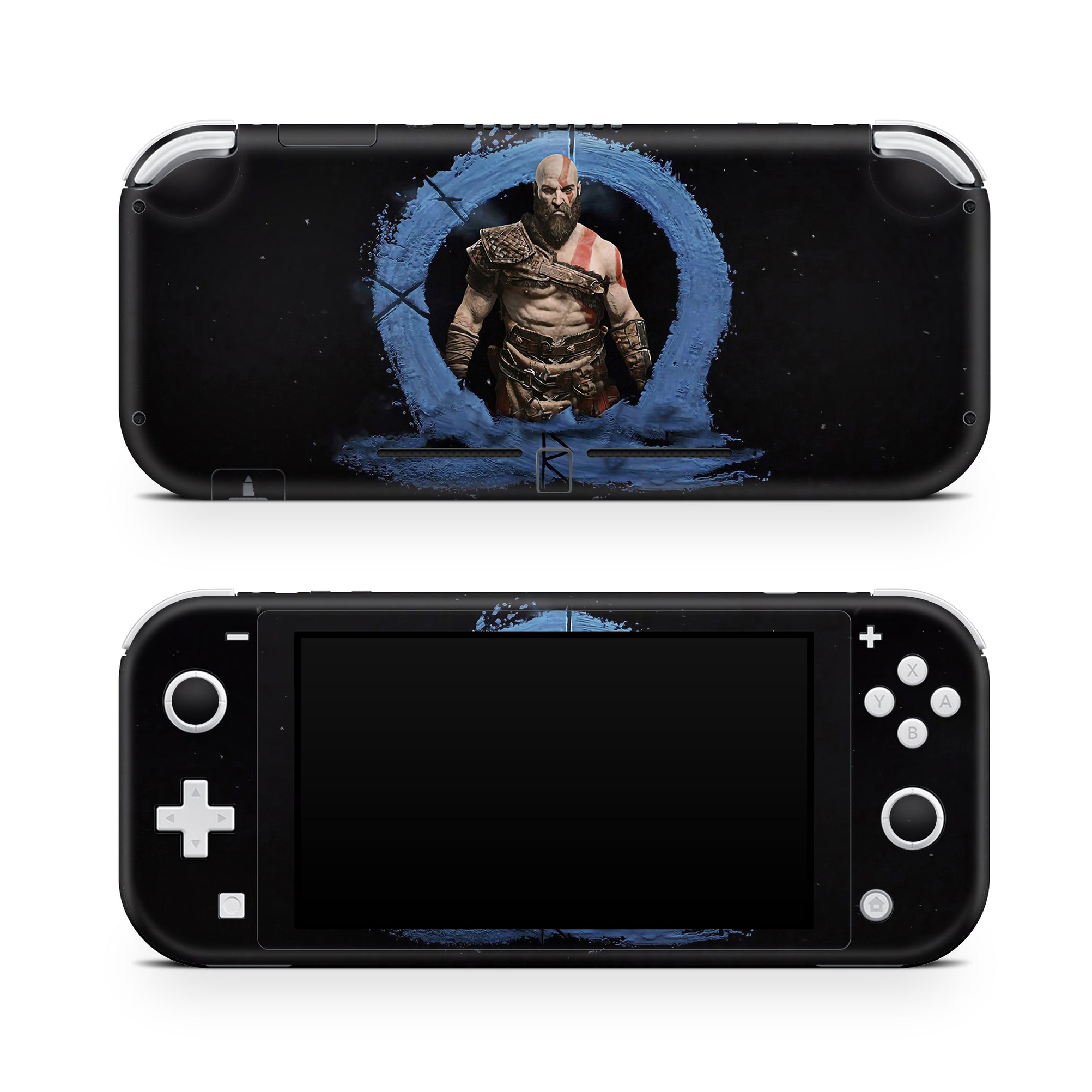 A video game skin featuring a Spartan Legend 5 design for the Nintendo Switch Lite.