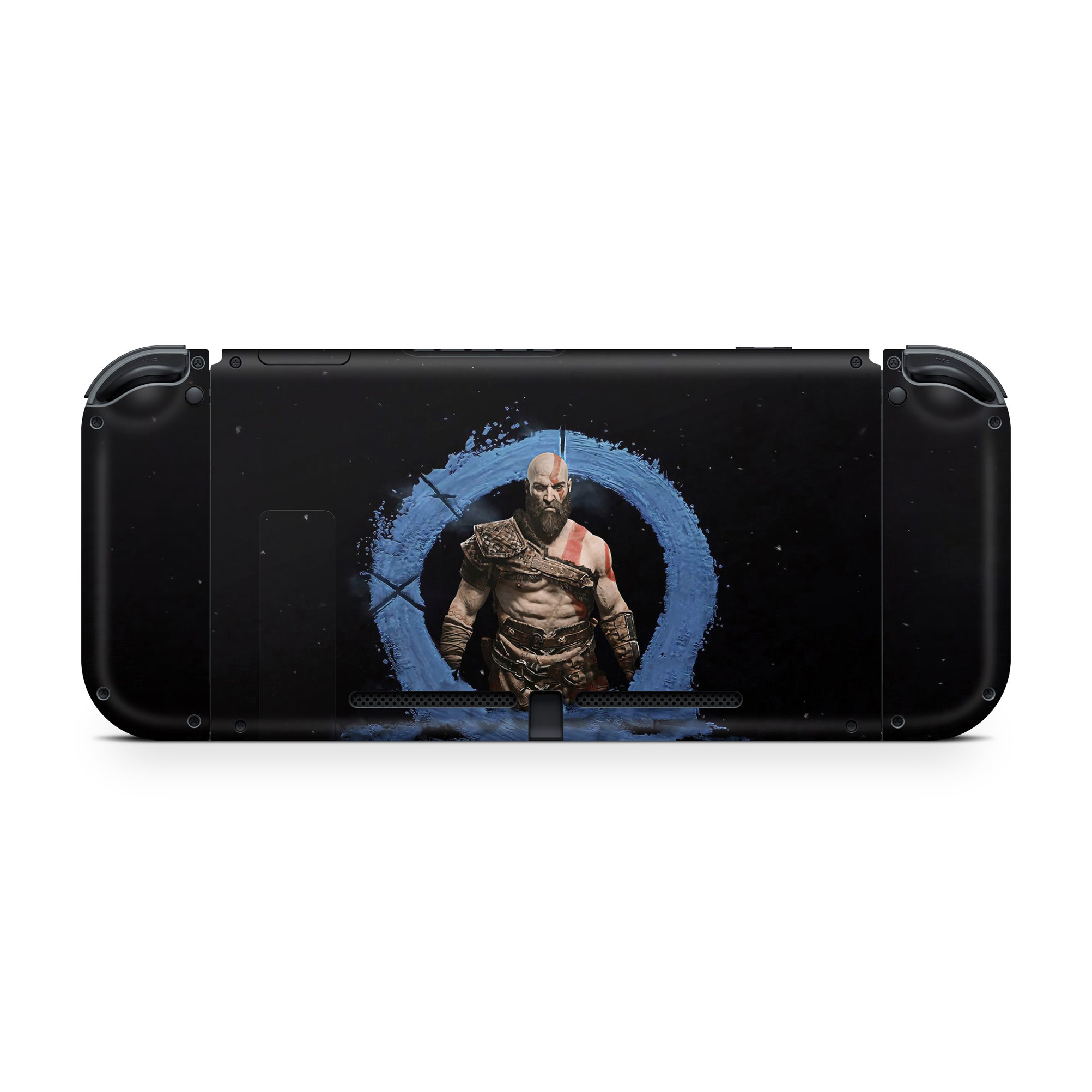 A video game skin featuring a Spartan Legend 5 design for the Nintendo Switch OLED.