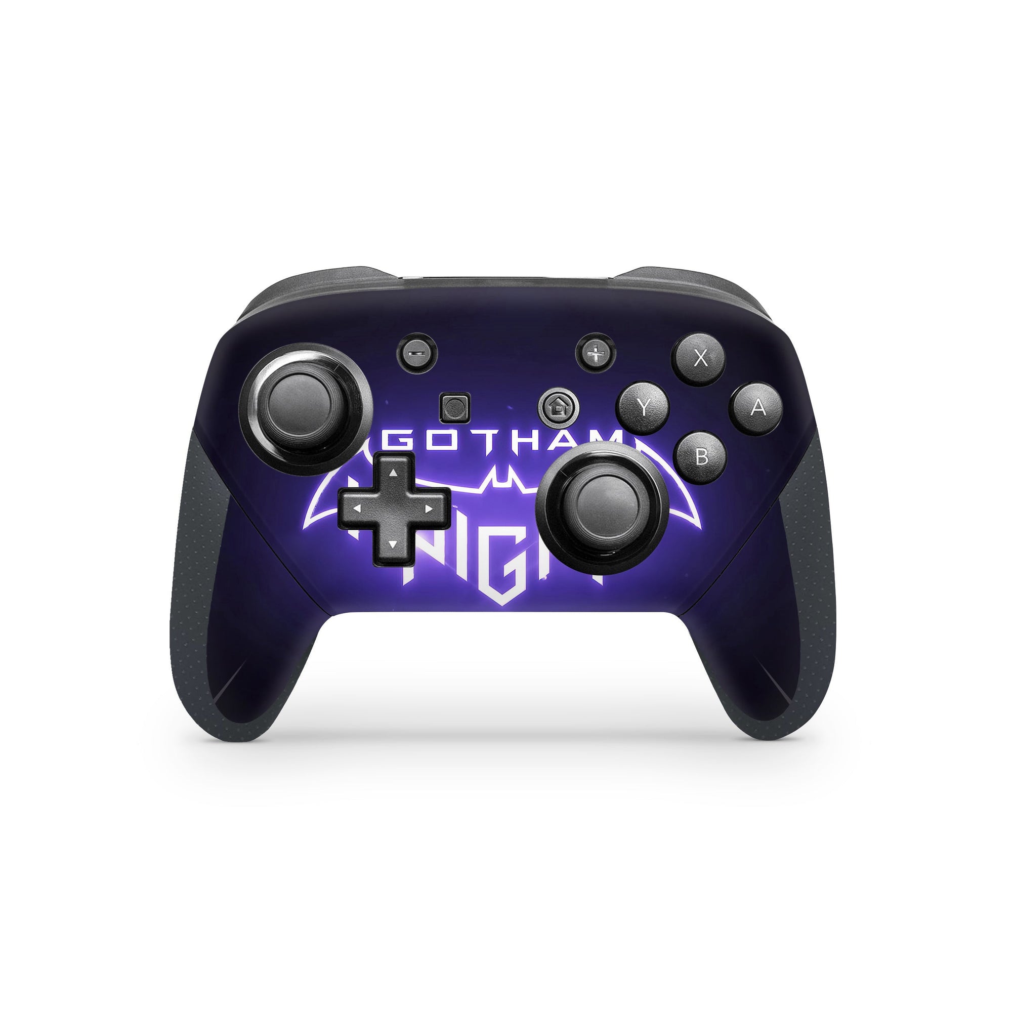 A video game skin featuring a Dark Protector Team design for the Nintendo Switch Pro Controller.