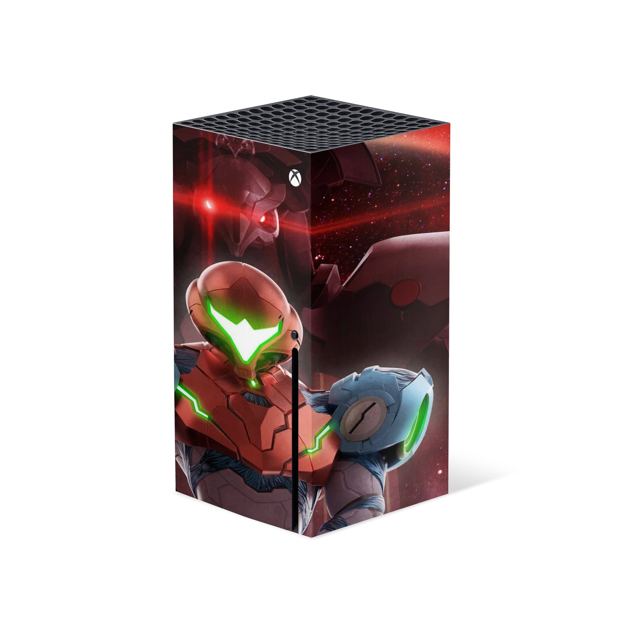 A video game skin featuring a Galactic Bounty Hunter 1 design for the Xbox Series X.