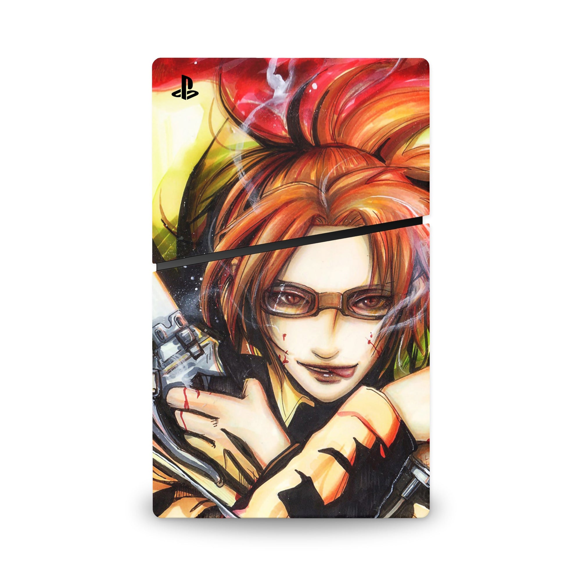 A video game skin featuring a Titan Enthusiast 1 design for the PS5 Slim Digital.