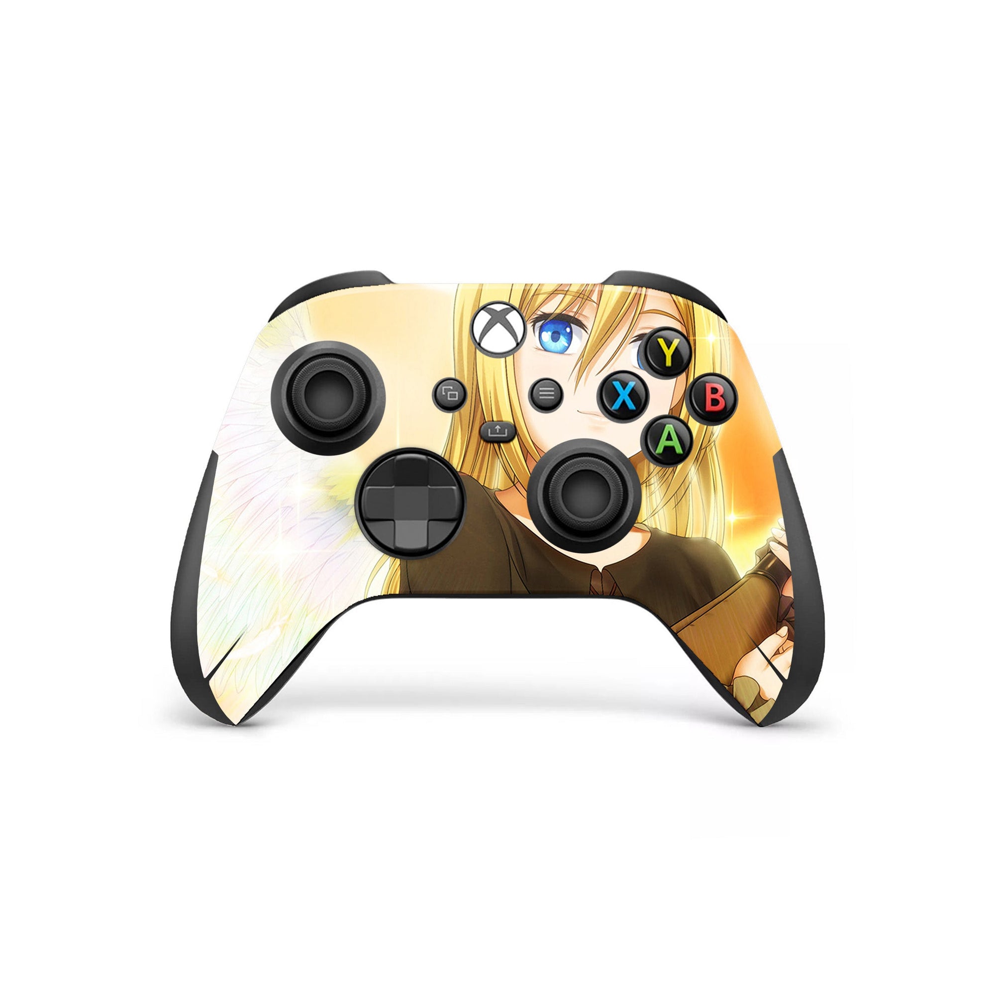 A video game skin featuring a Monarch of the Haven 1 design for the Xbox Series Wireless Controller.