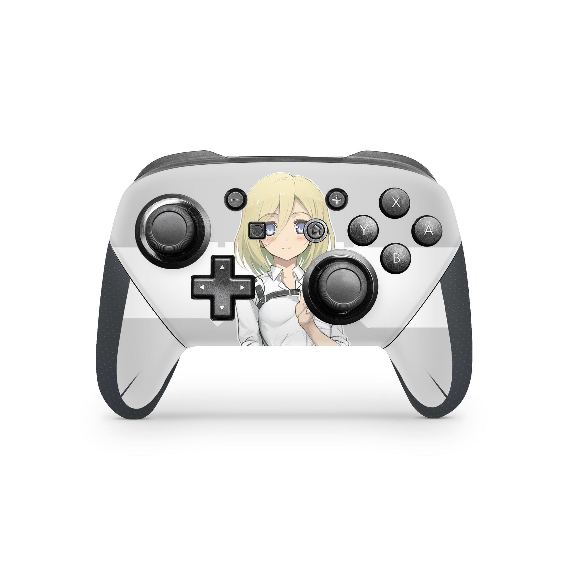 A video game skin featuring a Monarch of the Haven 2 design for the Nintendo Switch Pro Controller.