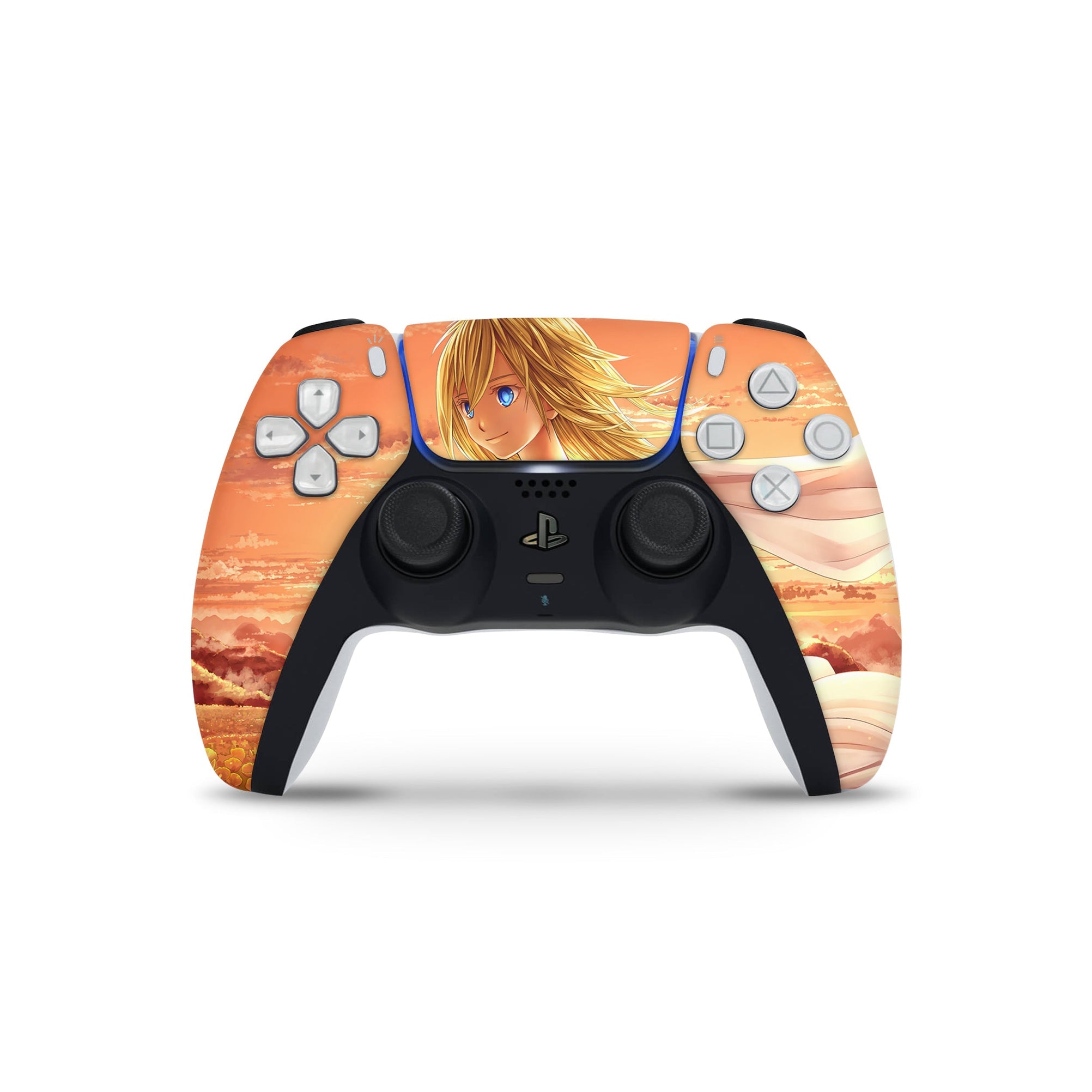 A video game skin featuring a Monarch of the Haven 3 design for the PS5 Controller.