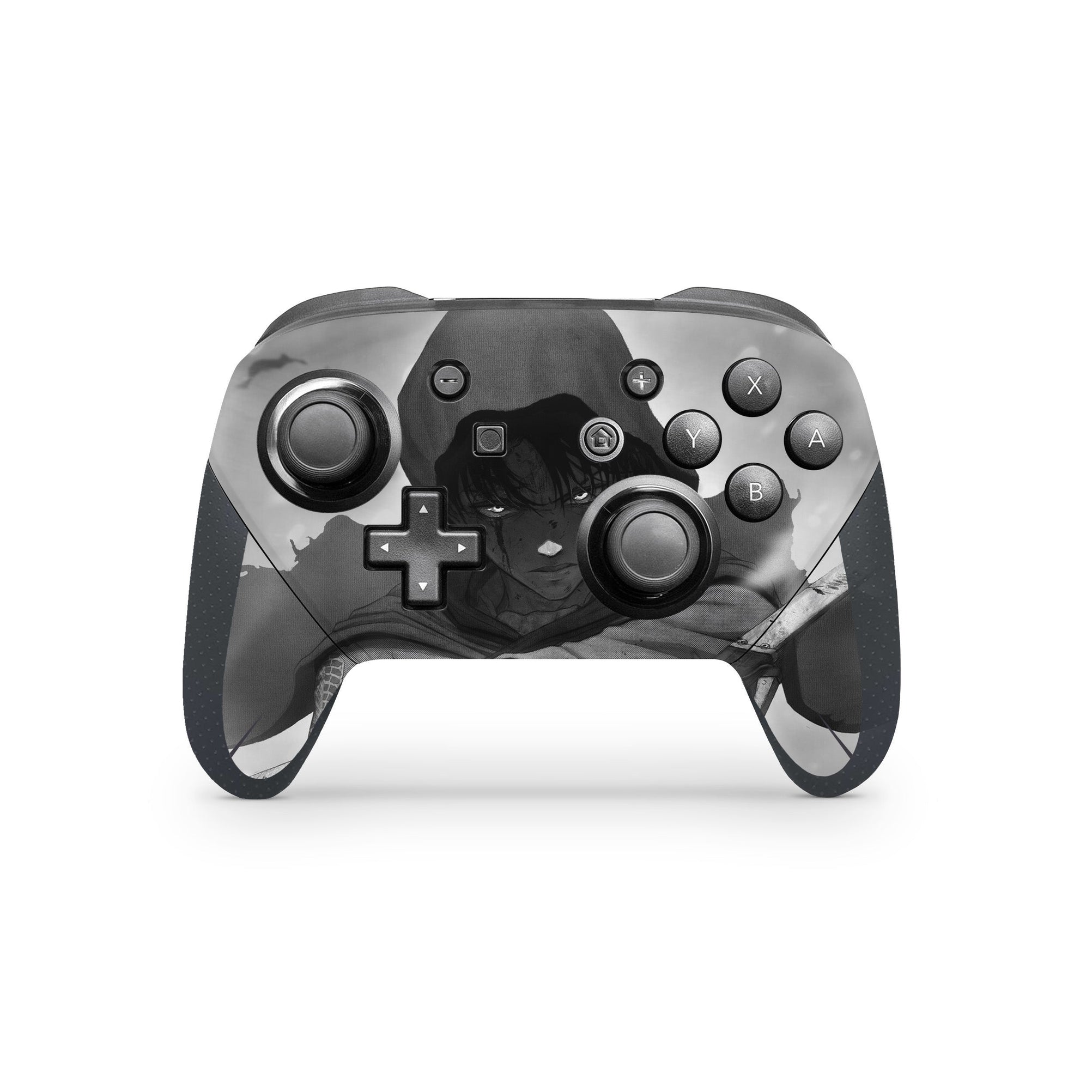 A video game skin featuring a Humanity's Strongest 2 design for the Nintendo Switch Pro Controller.